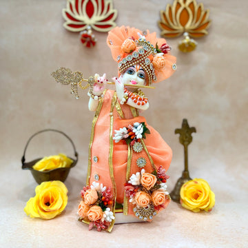 Handmade Pushpleela Dhoti Set - Designer Laddu Gopal Dress, Kanha Ji Poshak & Bal Gopal Dress for Janmashtami Festival