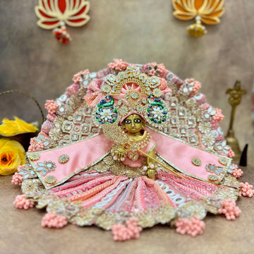 Handmade Divyarajsi Laddu Gopal Dress - Designer Kanha Ji Poshak, Fancy Bal Gopal Dress for Janmashtami Celebration