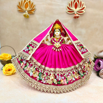 Handmade Devi Vilas Mata Rani Dress - Designer Laddu Gopal Dress, Fancy Kanha Ji Poshak for Janmashtami, Bal Gopal & Krishna Ji Dress