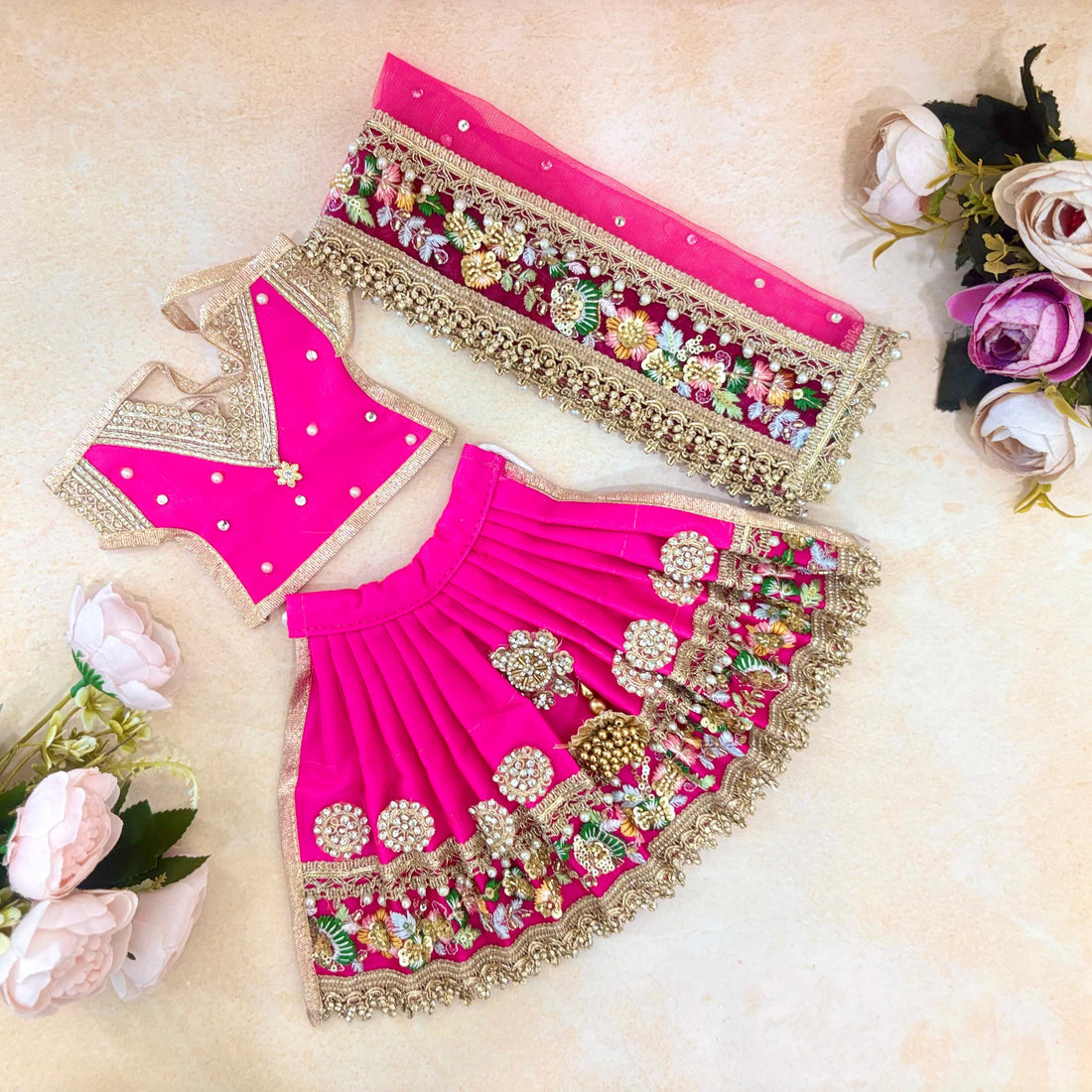 Handmade Designer Laddu Gopal Dress | Fancy Kanha Ji Poshak for Janmashtami | Bal Gopal & Krishna Ji Dress - Perfect Festival Attire