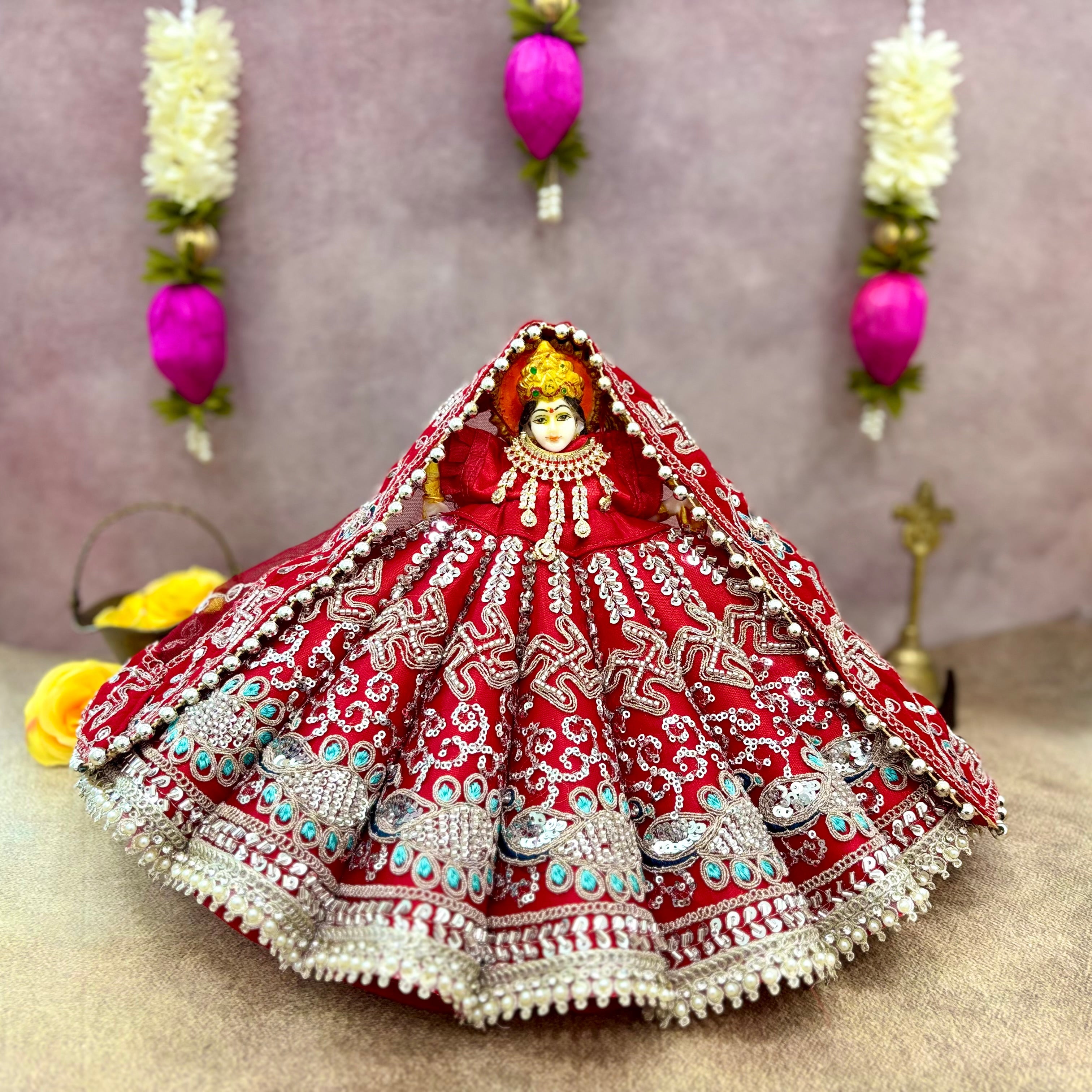 Handmade Raj Nandani Designer Laddu Gopal Dress - Fancy Kanha Ji Poshak for Janmashtami, Bal Gopal & Krishna Ji Festival Celebrations