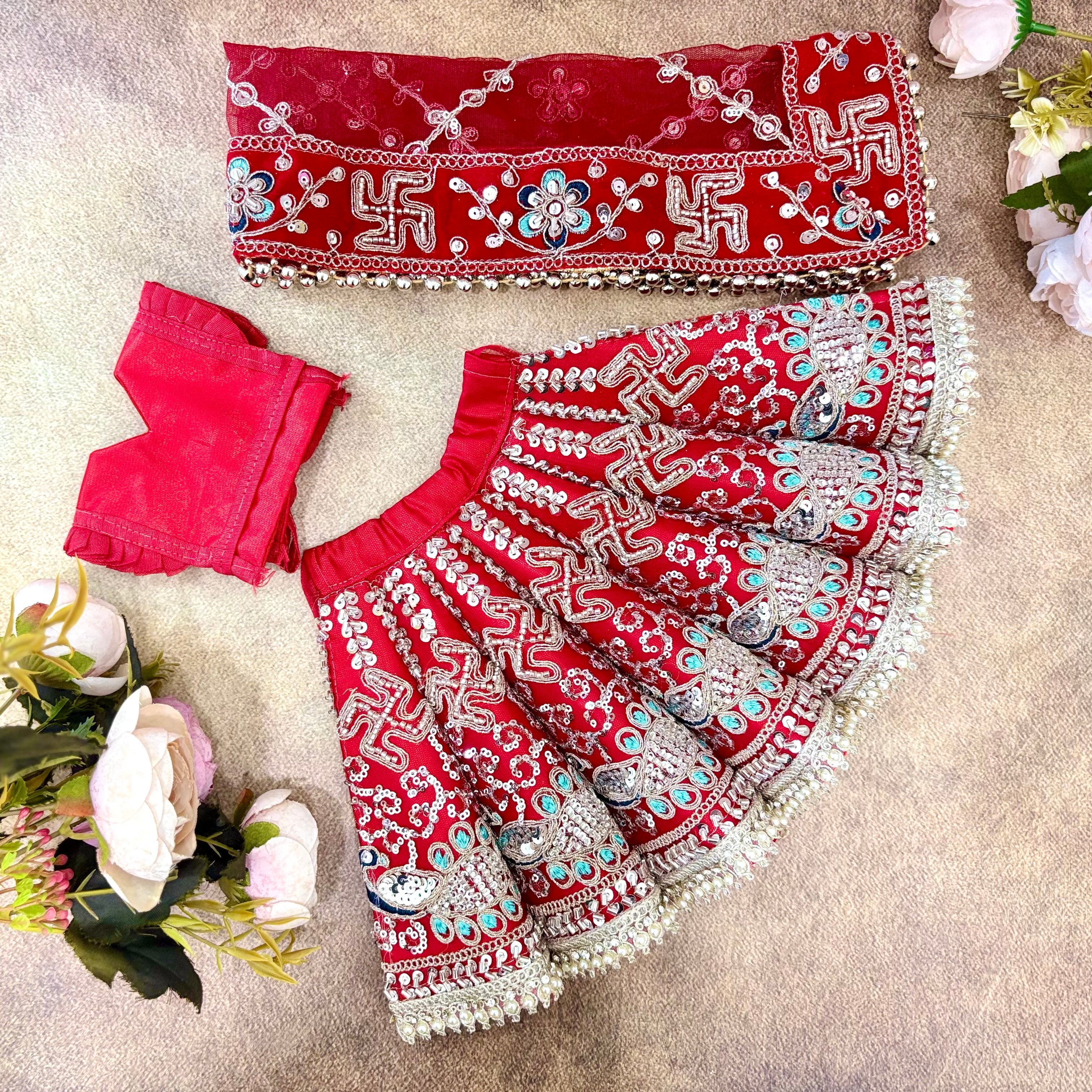 Handmade Raj Nandani Designer Laddu Gopal Dress - Fancy Kanha Ji Poshak for Janmashtami, Bal Gopal & Krishna Ji Festival Celebrations