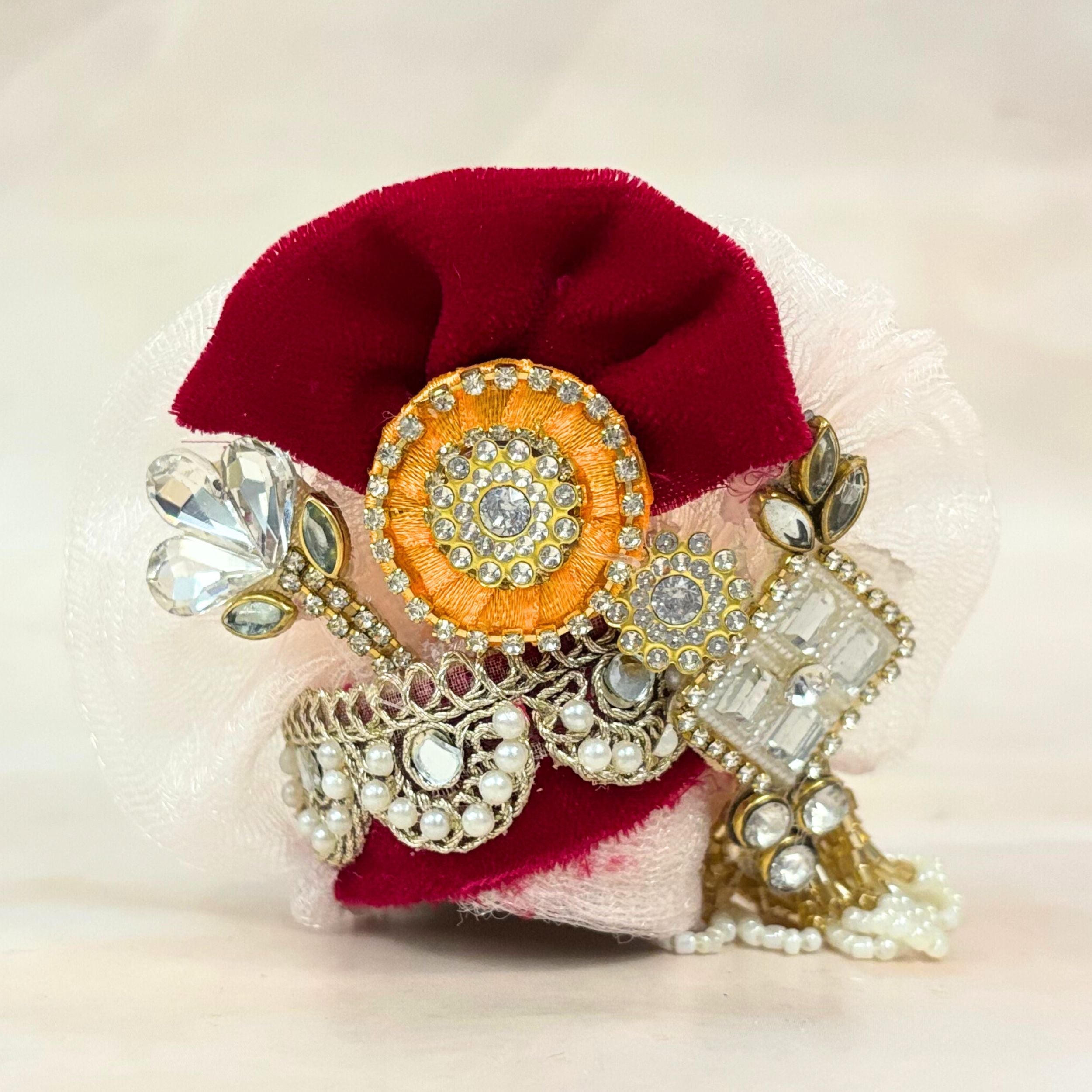 Handmade Rajyogini Laddu Gopal Dress - Designer Kanha Ji Poshak, Fancy Bal Gopal Dress for Janmashtami Celebrations