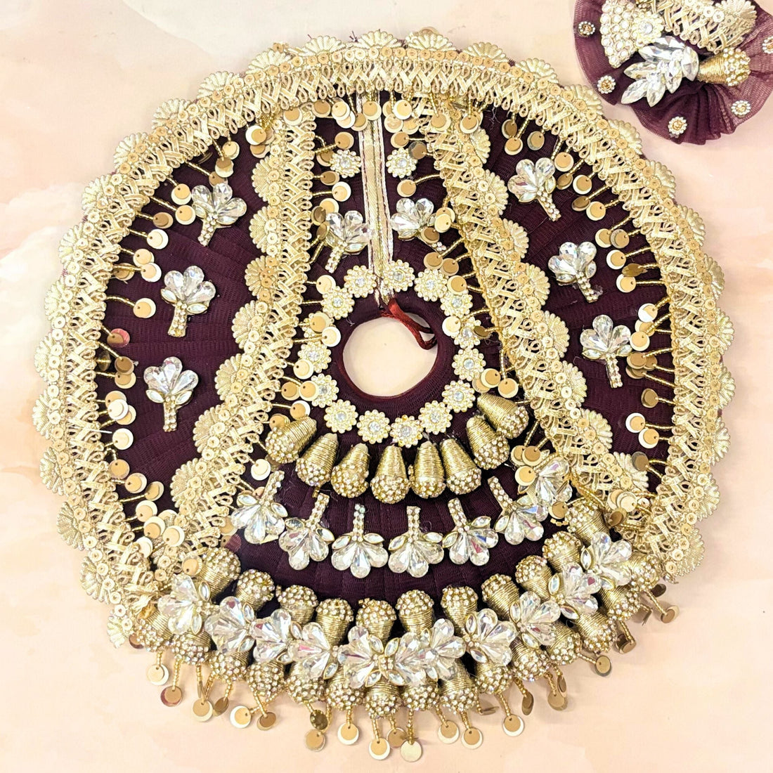 Handmade Ratnadeep Laddu Gopal Dress - Designer Kanha Ji Poshak, Fancy Bal Gopal Dress for Janmashtami Celebrations, Krishna Ji Dress