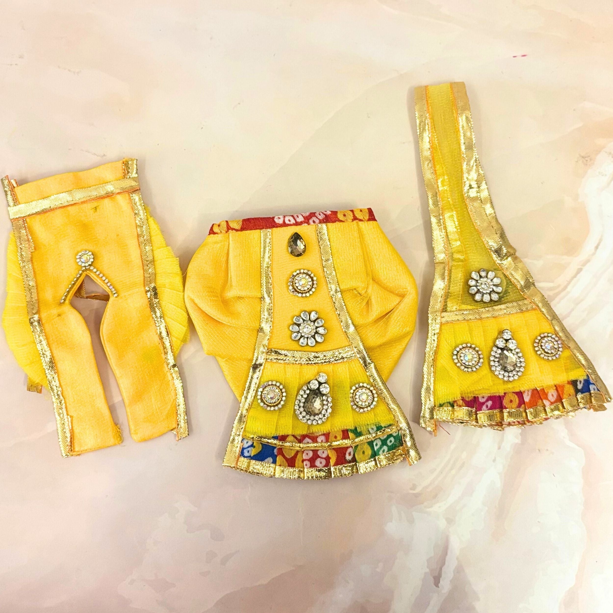 Handmade Designer Laddu Gopal Dress | Fancy Kanha Ji Poshak for Janmashtami | Bal Gopal & Krishna Ji Dress for Festivals