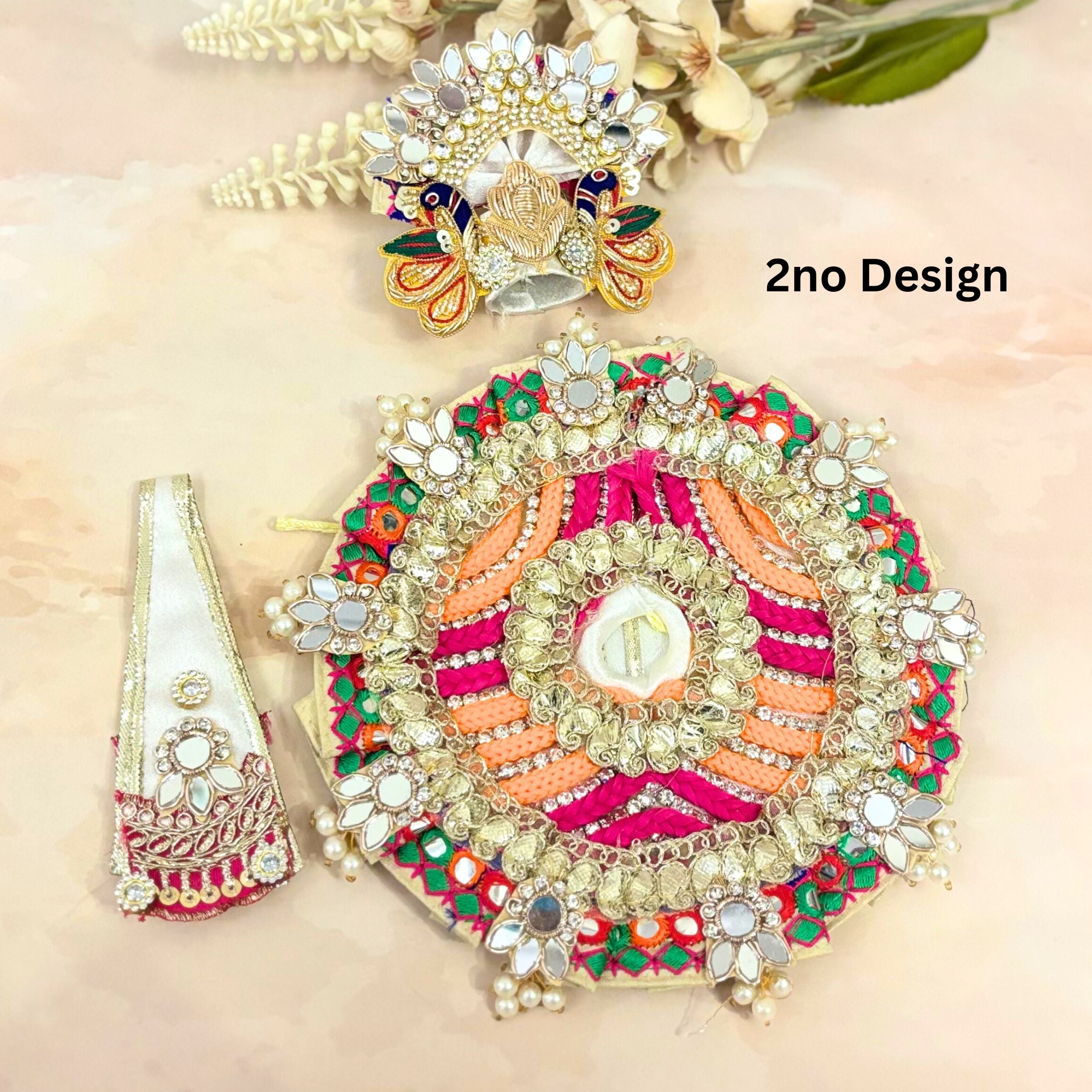 Handmade Multi-Color Laddu Gopal Dress | Designer Kanha Ji Poshak for Janmashtami | Fancy Bal Gopal & Krishna Ji Dress