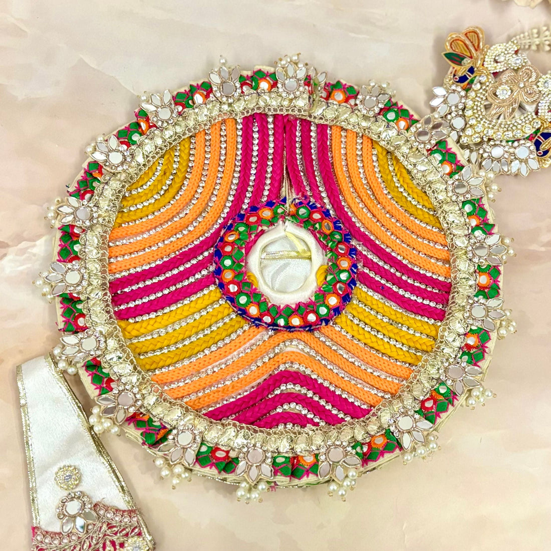 Handmade Multi-Color Laddu Gopal Dress | Designer Kanha Ji Poshak for Janmashtami | Fancy Bal Gopal & Krishna Ji Dress