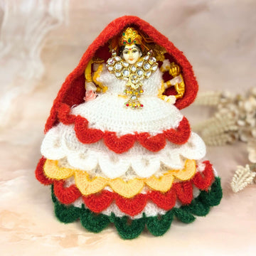 Triveni Handmade Woollen Laddu Gopal Dress | Designer Kanha Ji Poshak & Bal Gopal Outfit for Janmashtami Festival | Fancy Krishna Ji Dress