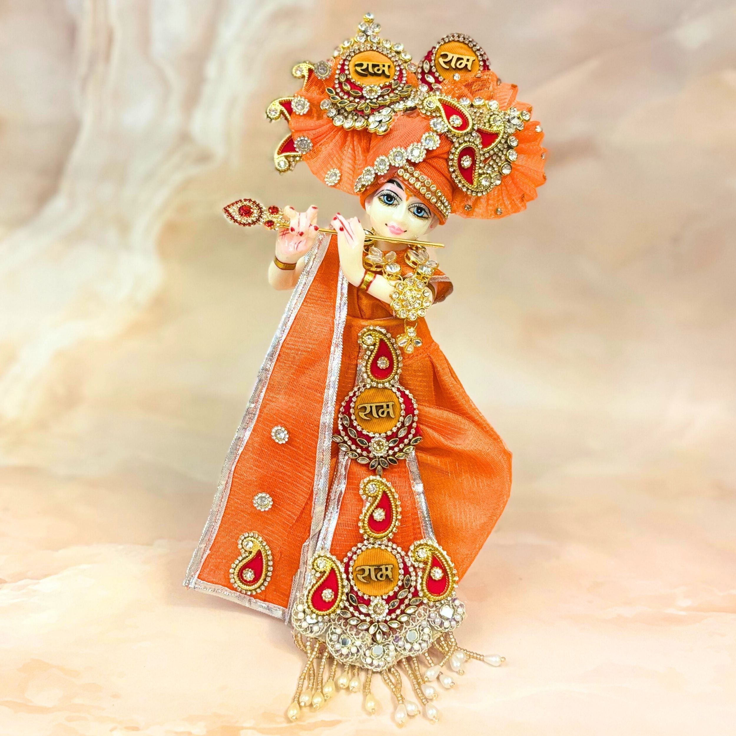 Handmade Ramratna Dhoti Set - Designer Laddu Gopal Dress & Kanha Ji Poshak for Janmashtami | Fancy Bal Gopal & Krishna Ji Dress