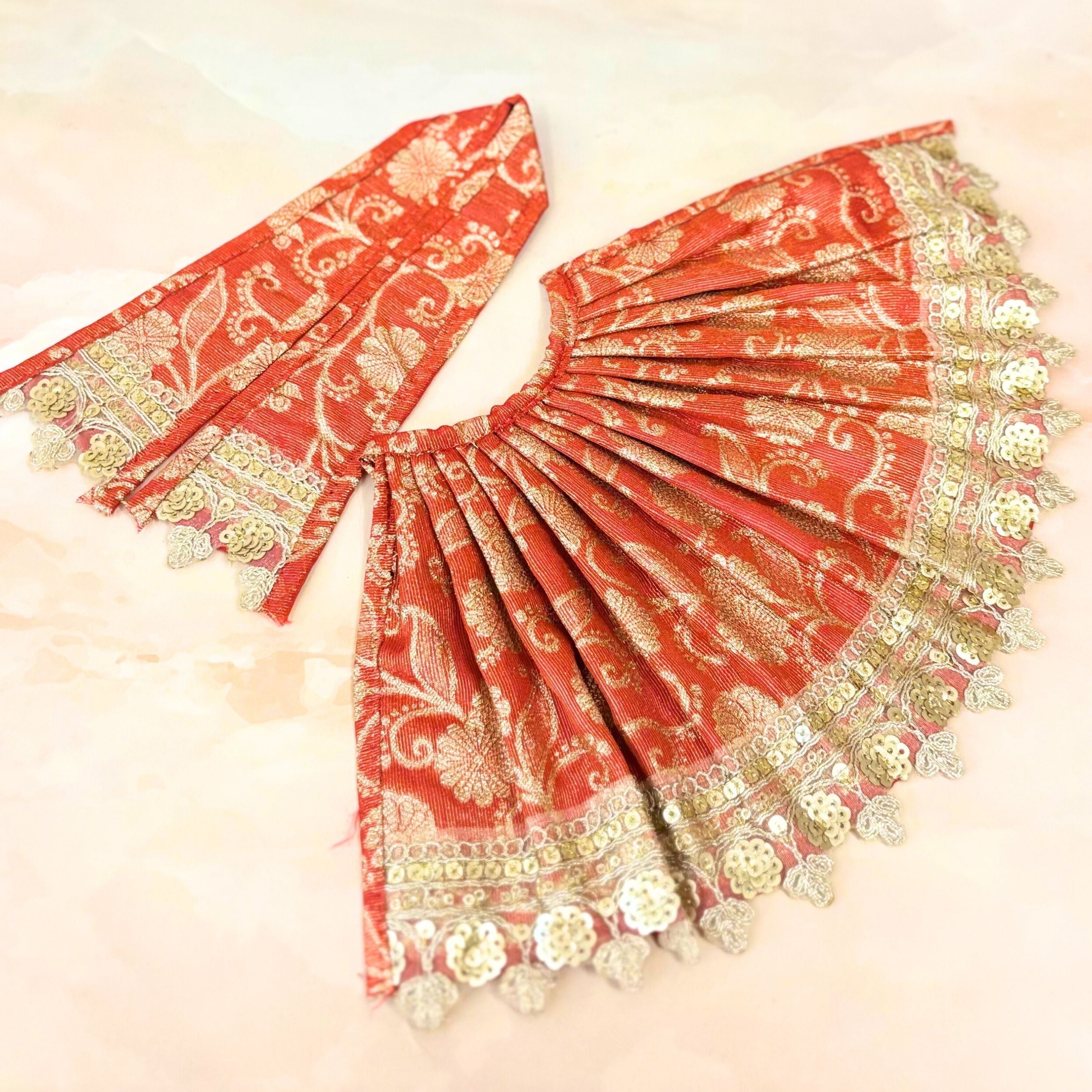 Handmade Kanakshri Mata Rani Dress - Designer Laddu Gopal Poshak, Fancy Bal Gopal & Krishna Ji Dress for Janmashtami Festival