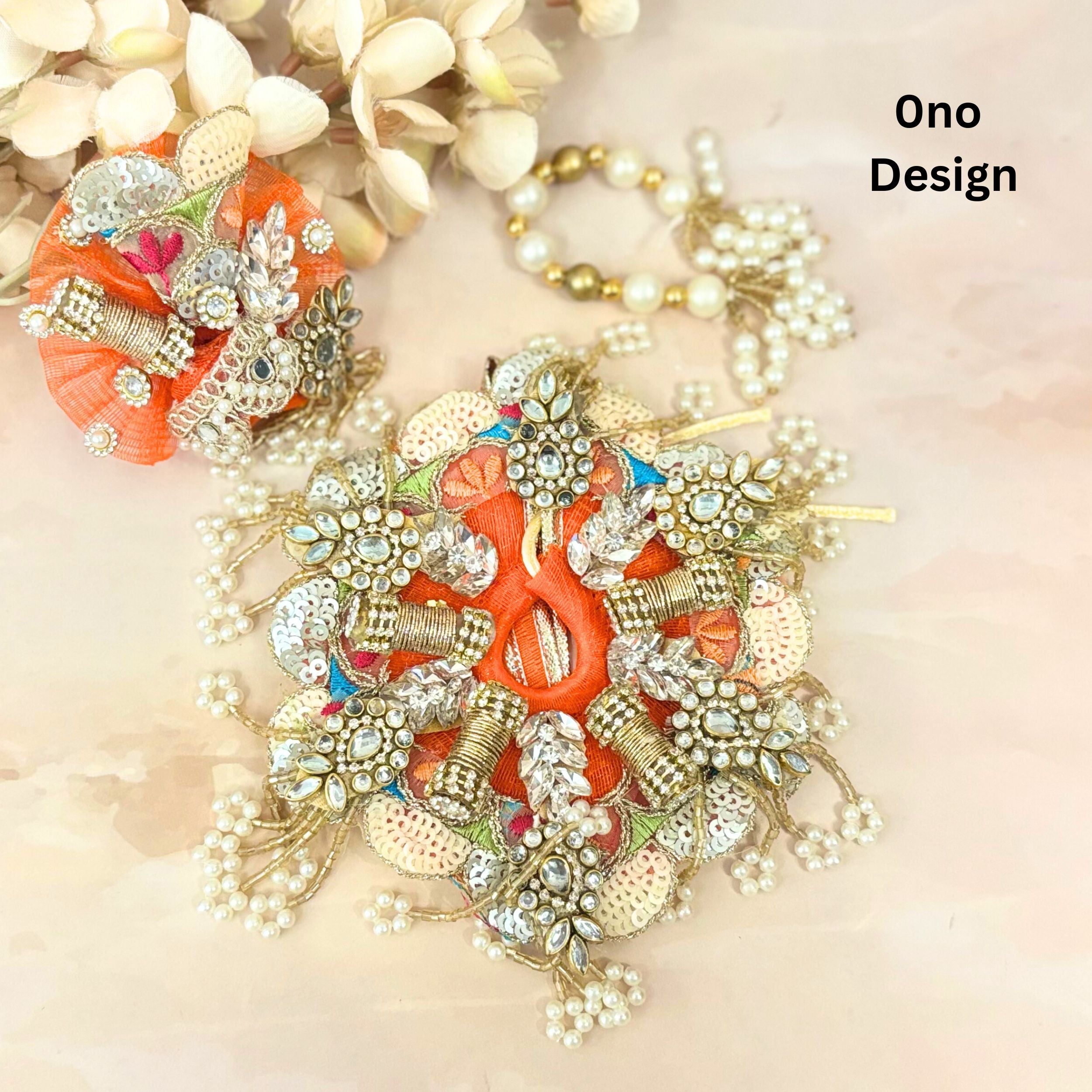 Handmade Kesarprabha Laddu Gopal Dress - Designer Kanha Ji Poshak & Bal Gopal Dress for Janmashtami Festival | Fancy Krishna Ji Dress