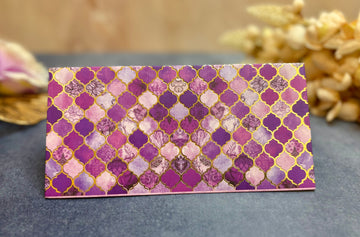 Handmade Moroccan Goldfoil Paper Money Envelopes - Pack of 10 for Janmashtami Celebrations | Perfect for Laddu Gopal Dress, Kanha Ji Poshak, and Bal Gopal Dress