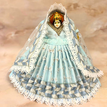 Handmade Gaurangi Durga Maa Dress - Designer Laddu Gopal Poshak, Fancy Kanha Ji Dress for Janmashtami, Bal Gopal & Krishna Ji Celebration