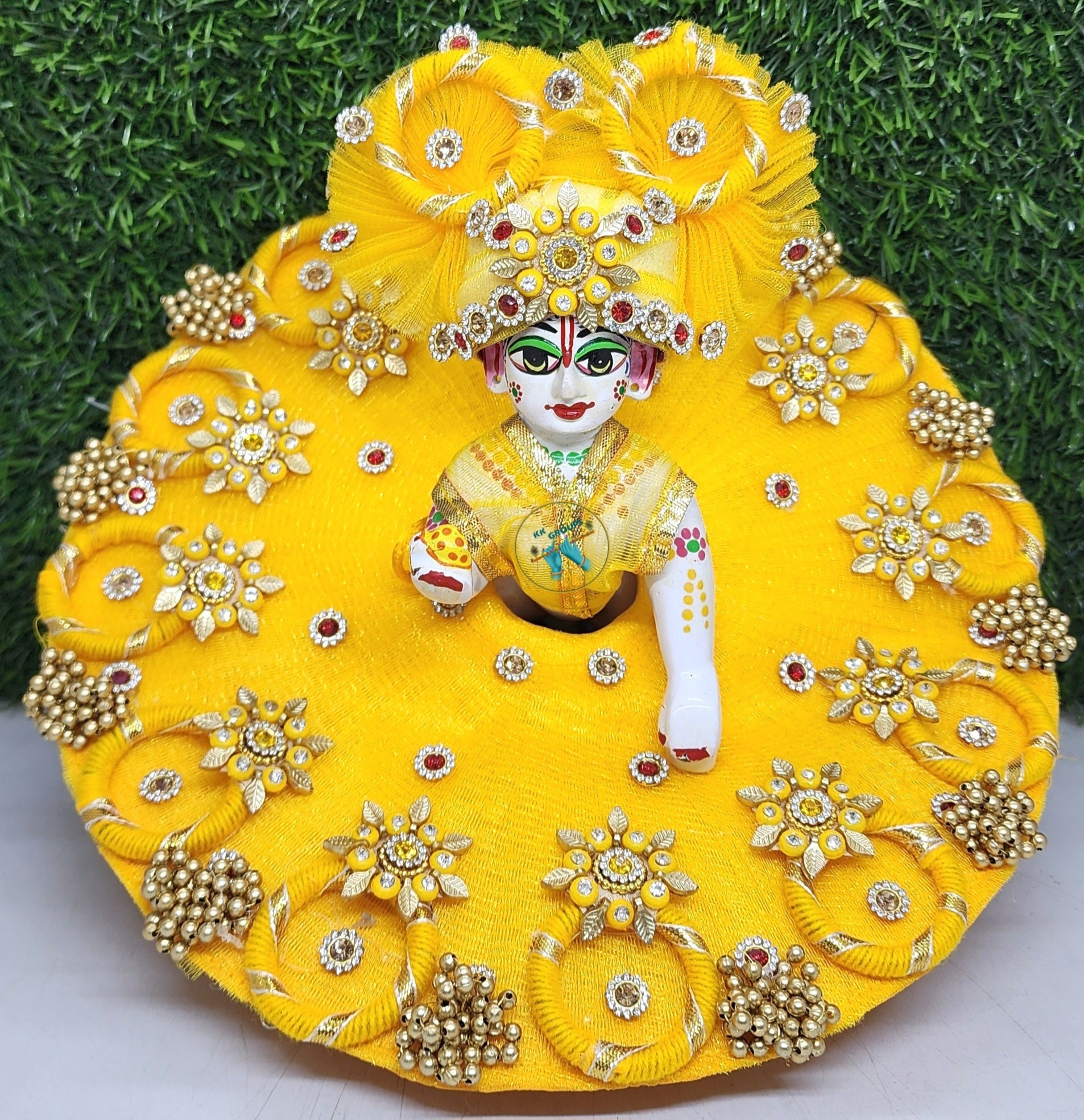 Designer Laddu Gopal Dress for Janmashtami | Fancy Kanha Ji Poshak | Handmade Bal Gopal Dress | Comfortable Size 0-6 for Festivals