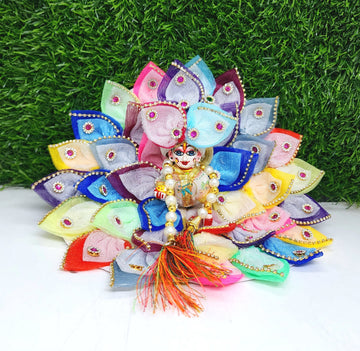 Designer Full Multi Patti Laddu Gopal Dress | Fancy Kanha Ji Poshak for Janmashtami | Comfortable Bal Gopal Dress (Size 0-6)