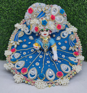 Beautiful Handmade Laddu Gopal Dress with Pagdi | Designer Kanha Ji Poshak for Festivals | Size 0-6 | Perfect for Janmashtami Celebrations