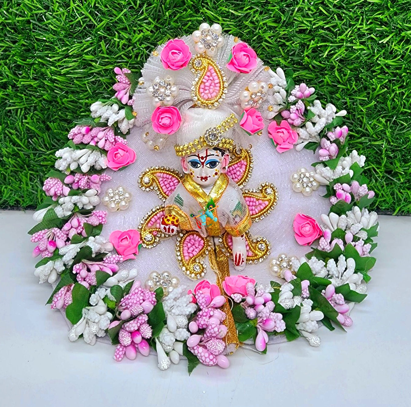 Handmade Designer Laddu Gopal Dress & Kanha Ji Poshak with Pagdi - Fancy Bal Gopal & Krishna Ji Dress for Janmashtami Festival
