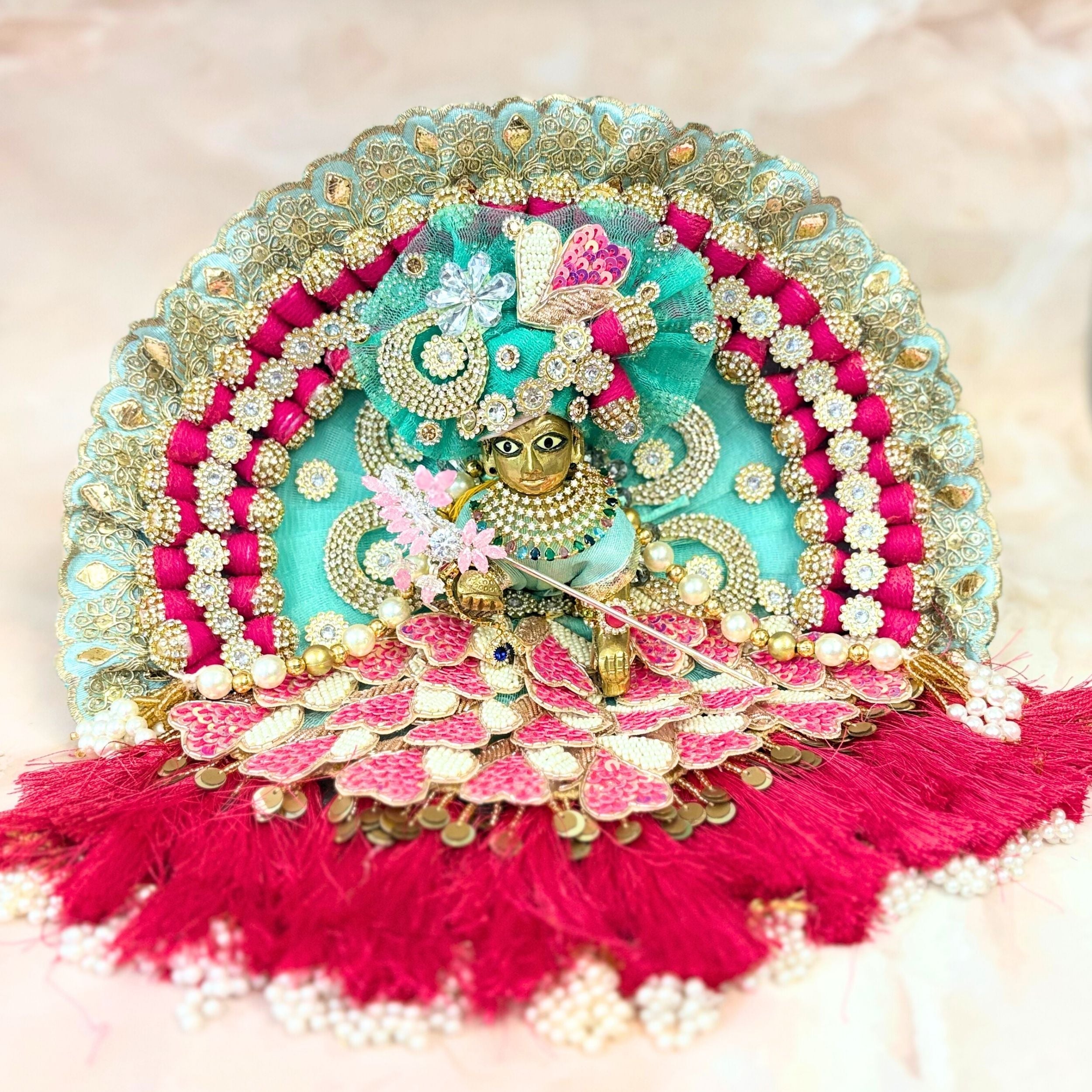 Handmade Designer Laddu Gopal Dress | Fancy Kanha Ji Poshak for Janmashtami | Bal Gopal & Krishna Ji Dress for Festivals