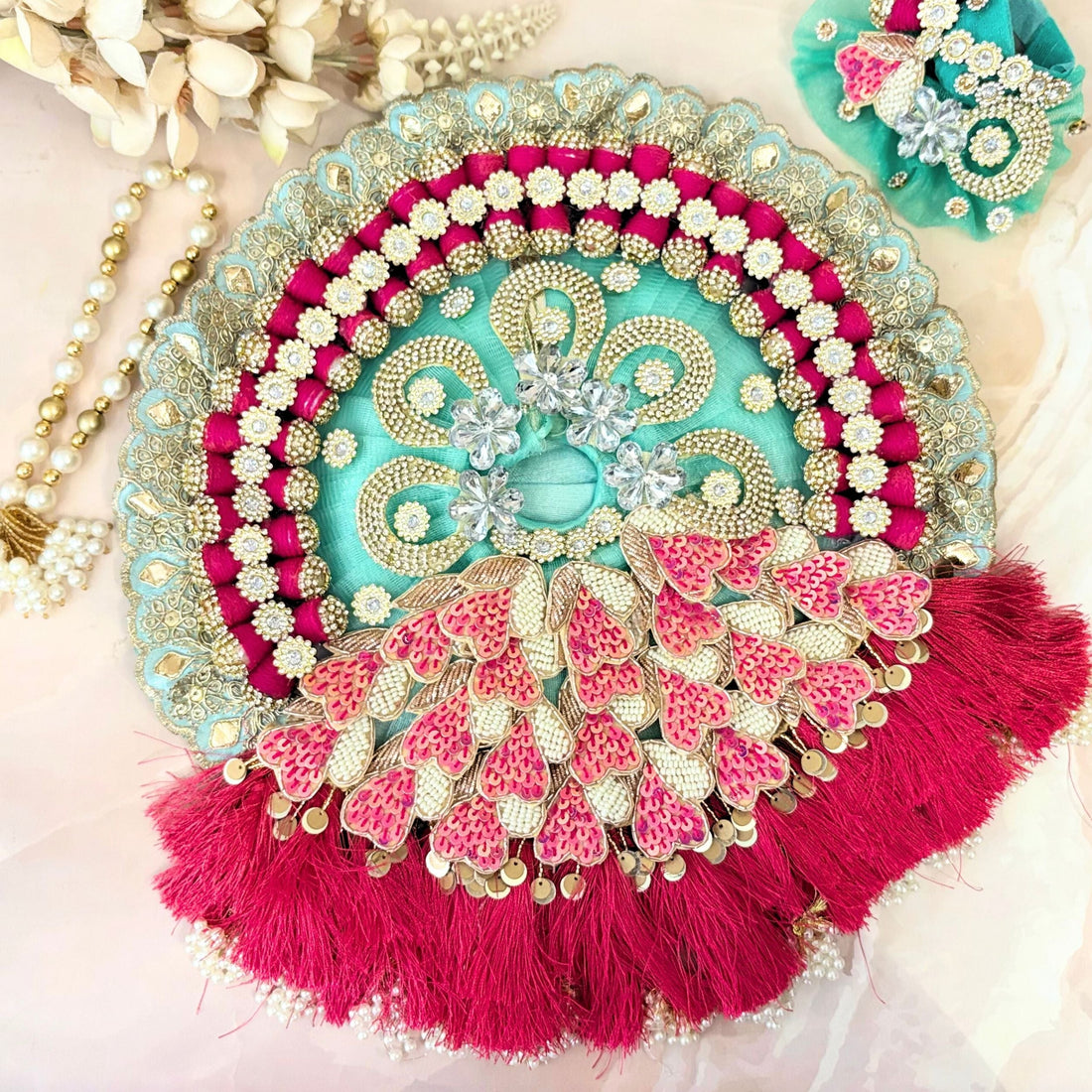 Handmade Designer Laddu Gopal Dress | Fancy Kanha Ji Poshak for Janmashtami | Bal Gopal & Krishna Ji Dress for Festivals
