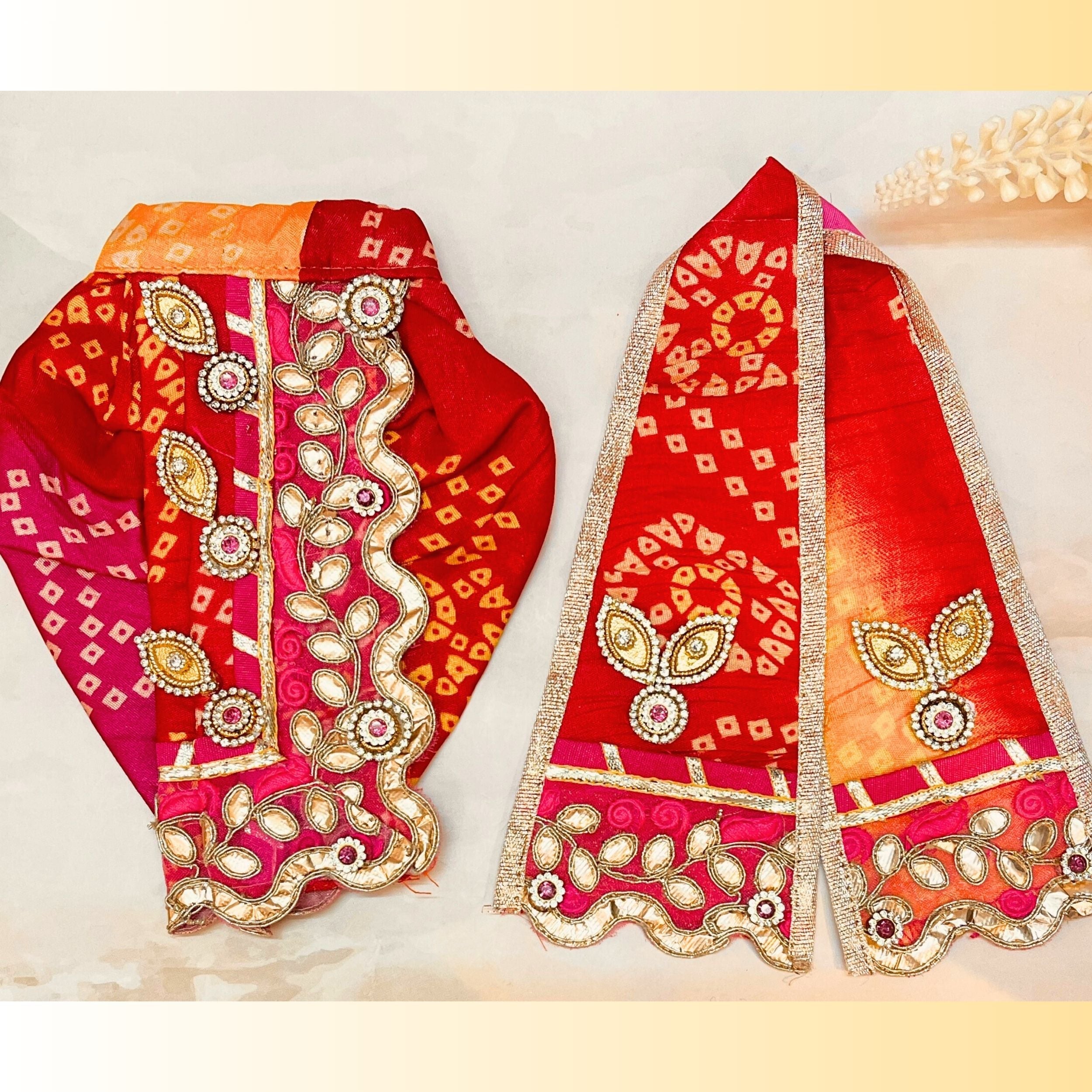 Handmade Designer Laddu Gopal Dress | Fancy Kanha Ji Poshak for Janmashtami | Bal Gopal & Krishna Ji Dress for Festivals