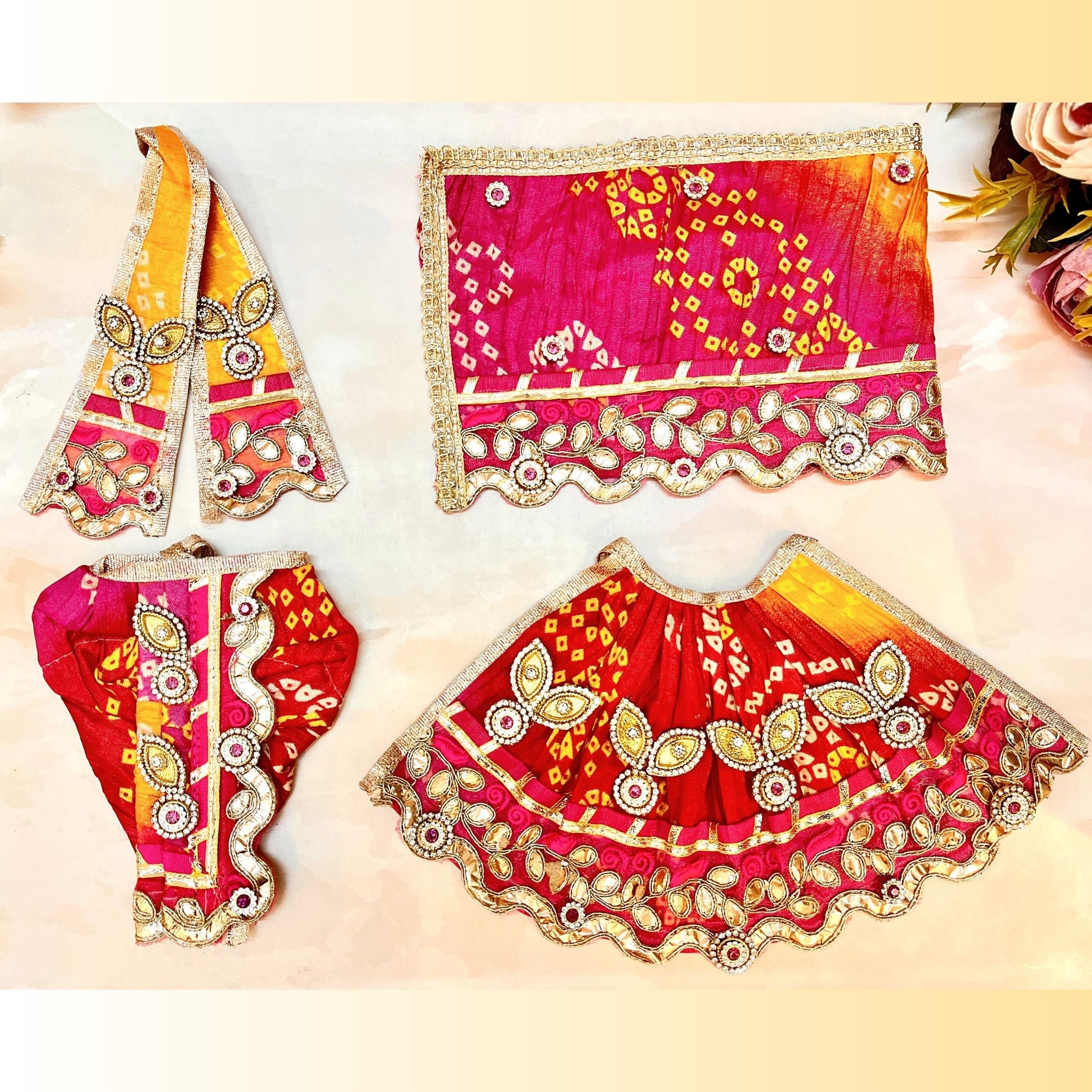 Handmade Designer Laddu Gopal Dress | Fancy Kanha Ji Poshak for Janmashtami | Bal Gopal & Krishna Ji Dress for Festivals