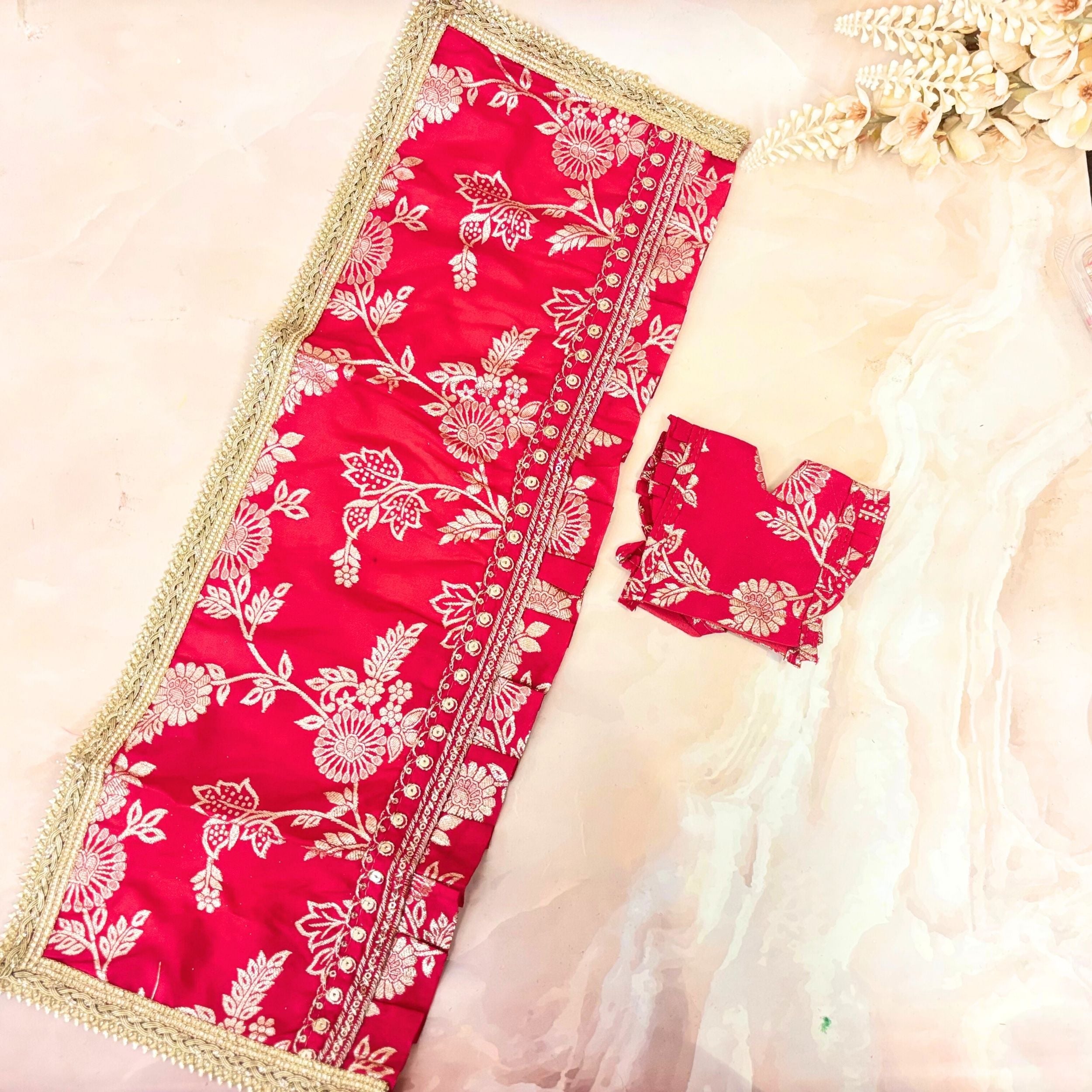 Handmade Sumukhi Mata Rani Dress - Designer Laddu Gopal Dress, Kanha Ji Poshak, Bal Gopal Dress for Janmashtami Festival