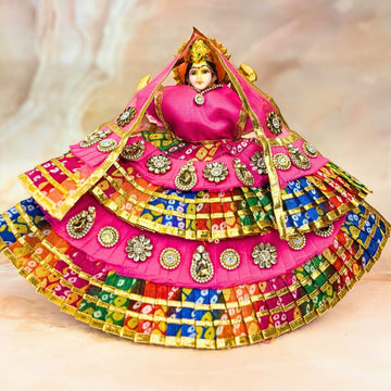 Handmade Designer Rasrajni Mata Rani Dress for Laddu Gopal | Fancy Kanha Ji Poshak & Bal Gopal Dress for Janmashtami Festival