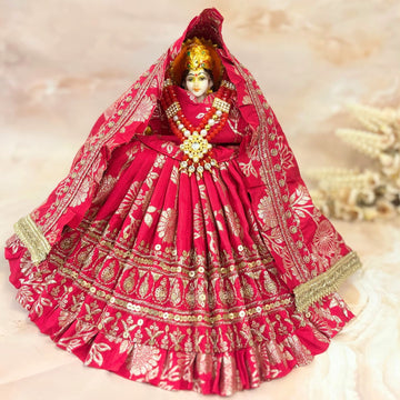 Handmade Sumukhi Mata Rani Dress - Designer Laddu Gopal Dress, Kanha Ji Poshak, Bal Gopal Dress for Janmashtami Festival
