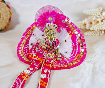 Handmade Pink Cute Bow Laddu Gopal Dress | Designer Kanha Ji Poshak for Janmashtami | Fancy Bal Gopal & Krishna Ji Dress