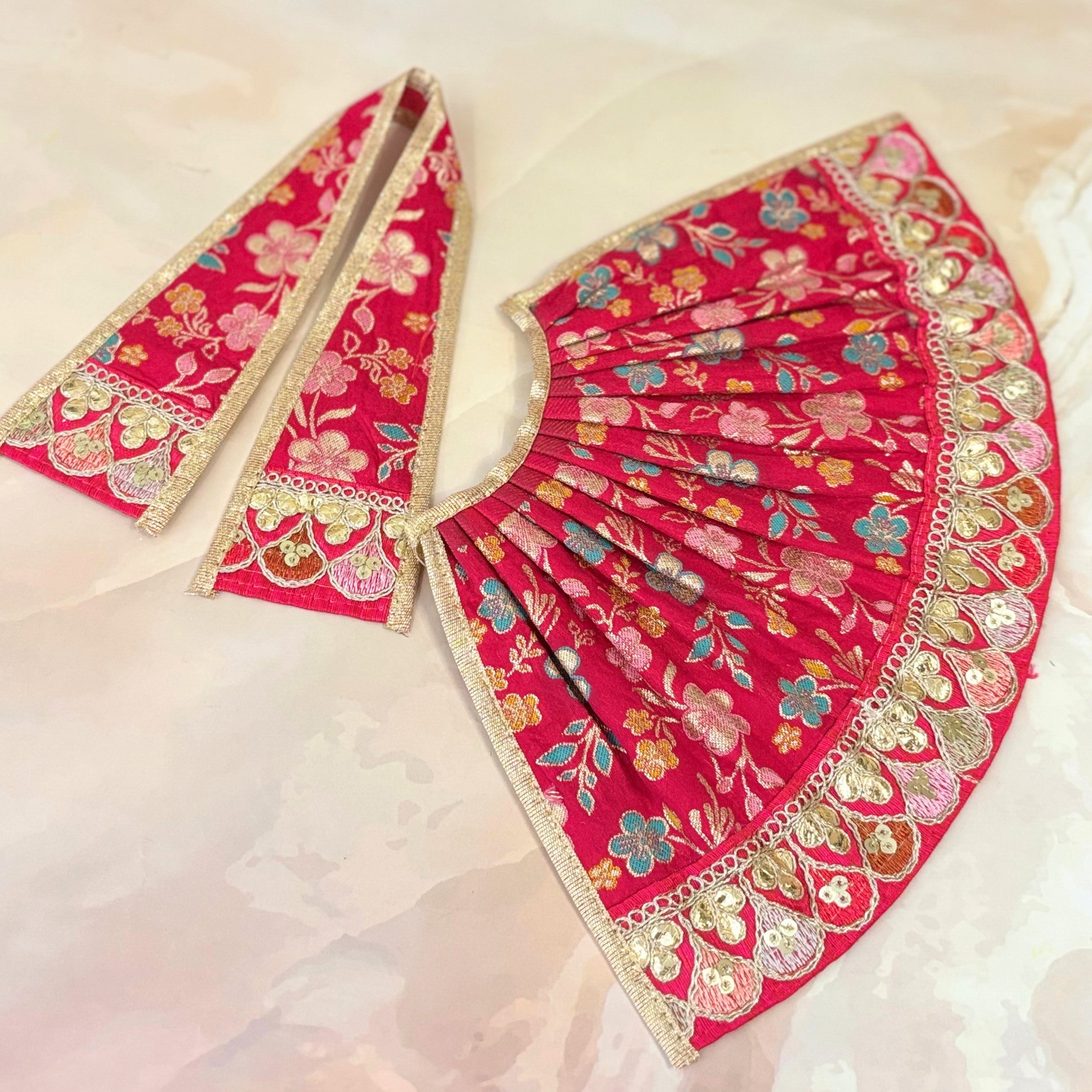 Handmade Designer Vasundhara Mata Rani Dress for Laddu Gopal | Fancy Kanha Ji Poshak & Bal Gopal Dress for Janmashtami Celebrations