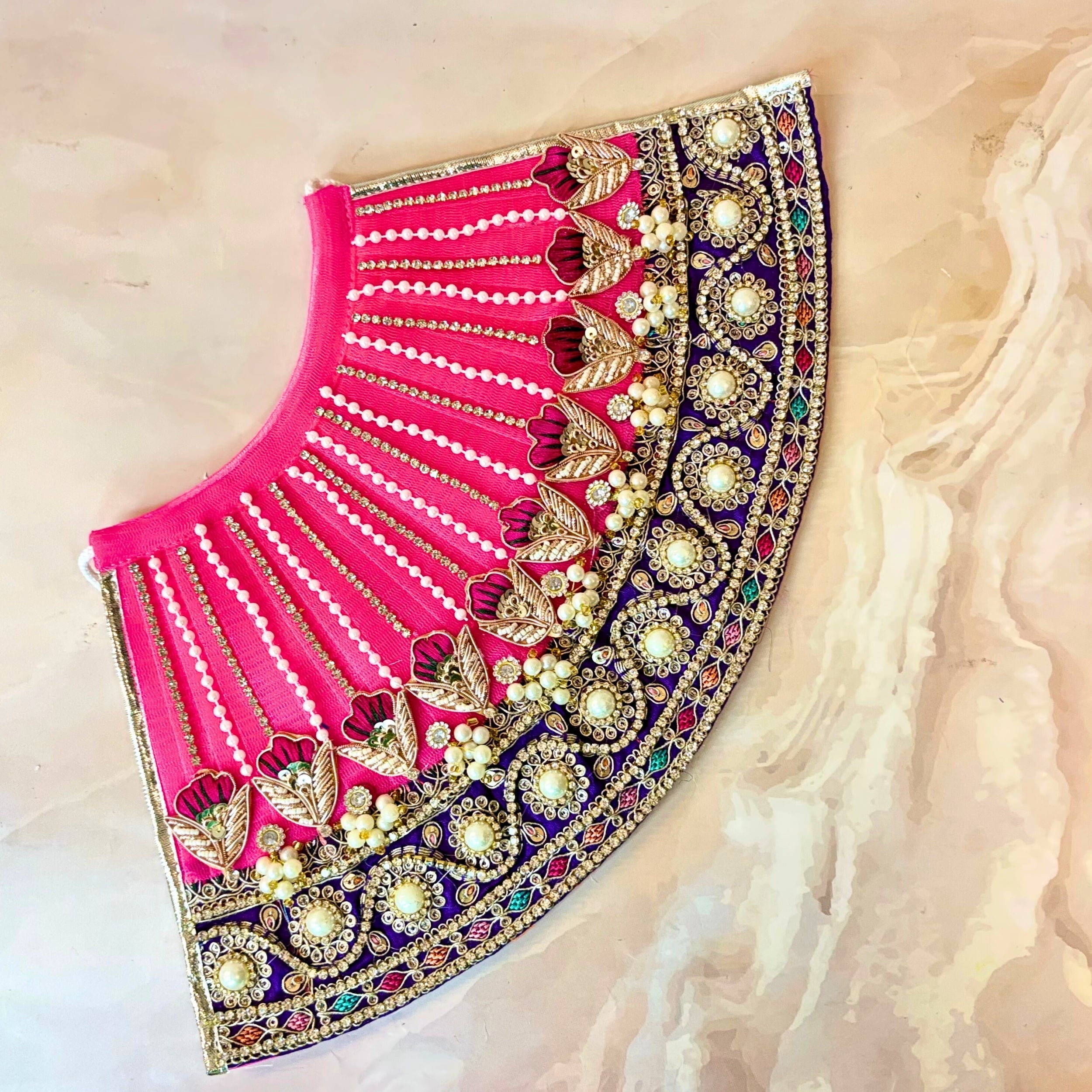 Handmade Designer Radha Krishna Dress - Fancy Laddu Gopal Poshak for Janmashtami, Bal Gopal Dress, Kanha Ji Dress & Krishna Ji Dress