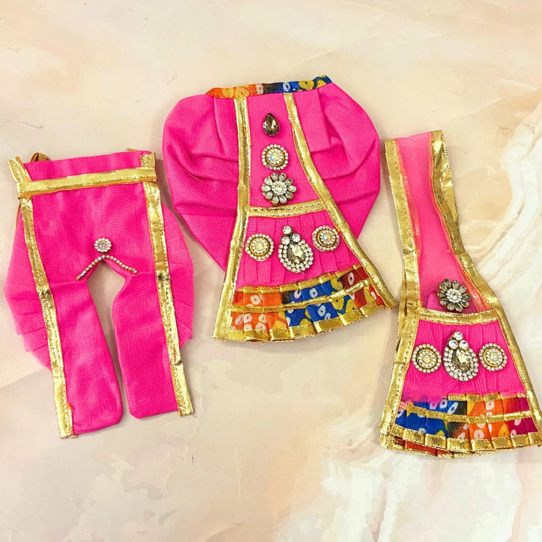 Handmade Designer Laddu Gopal Dress | Fancy Kanha Ji Poshak for Janmashtami | Bal Gopal & Krishna Ji Dress for Festivals