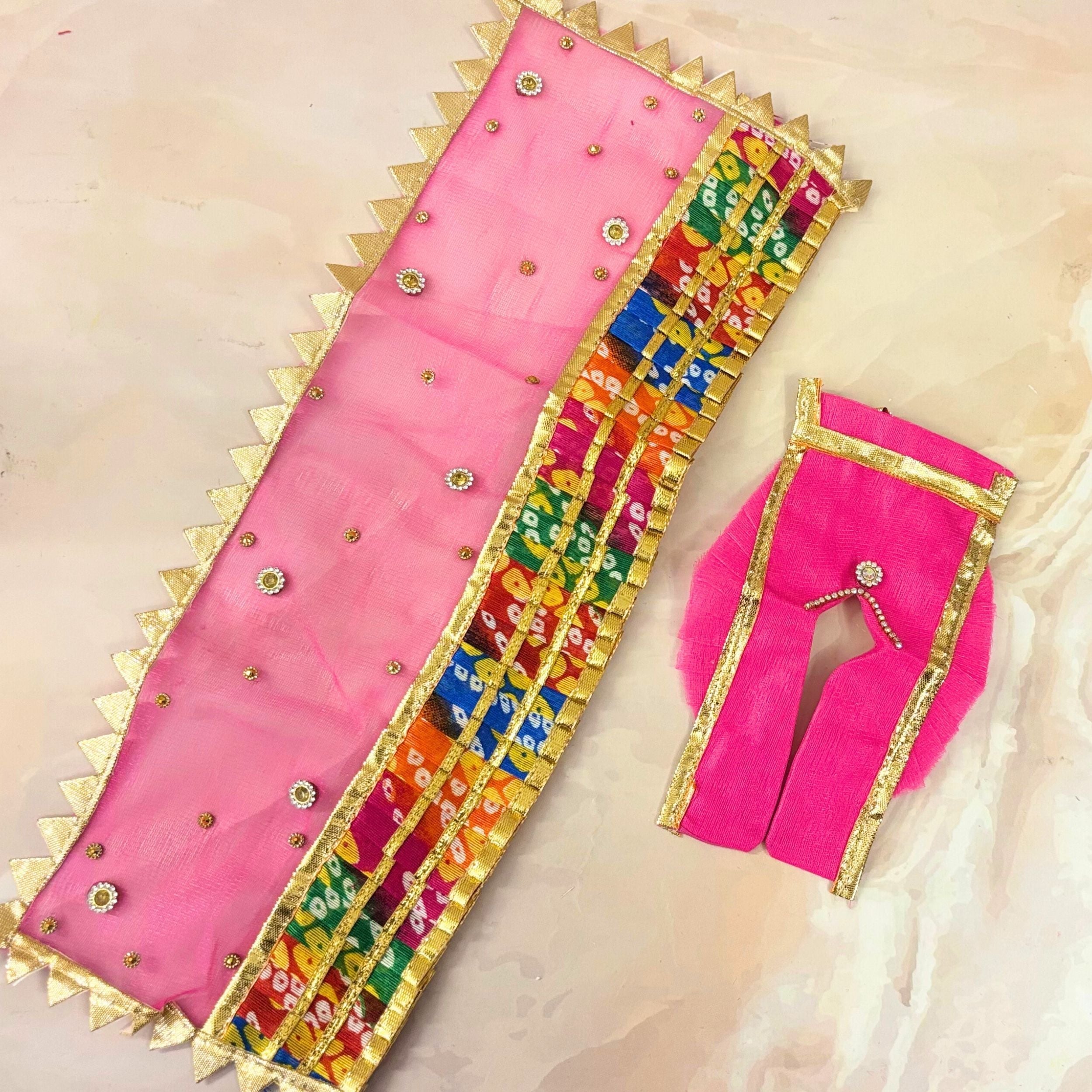 Handmade Designer Laddu Gopal Dress | Fancy Kanha Ji Poshak for Janmashtami | Bal Gopal & Krishna Ji Dress for Festivals