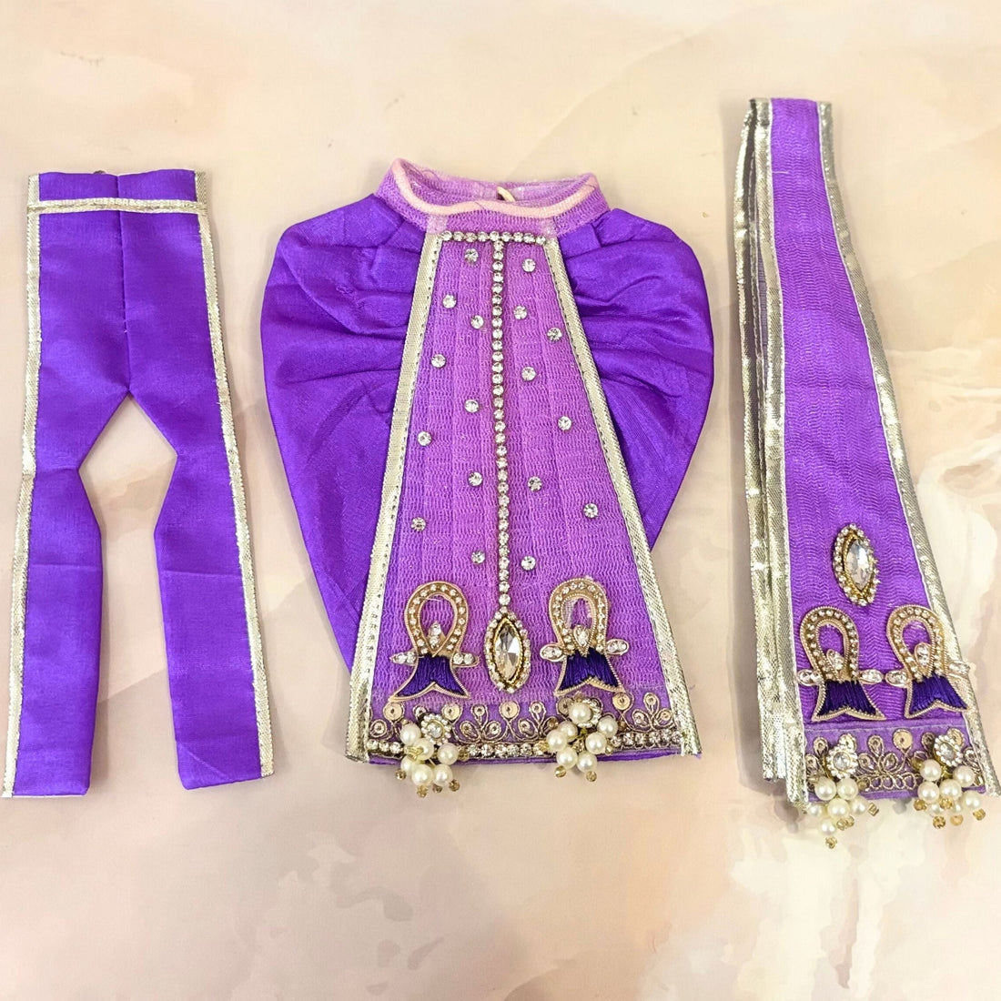 Handmade Designer Laddu Gopal Dress | Fancy Kanha Ji Poshak for Janmashtami | Bal Gopal & Krishna Ji Dress for Festivals