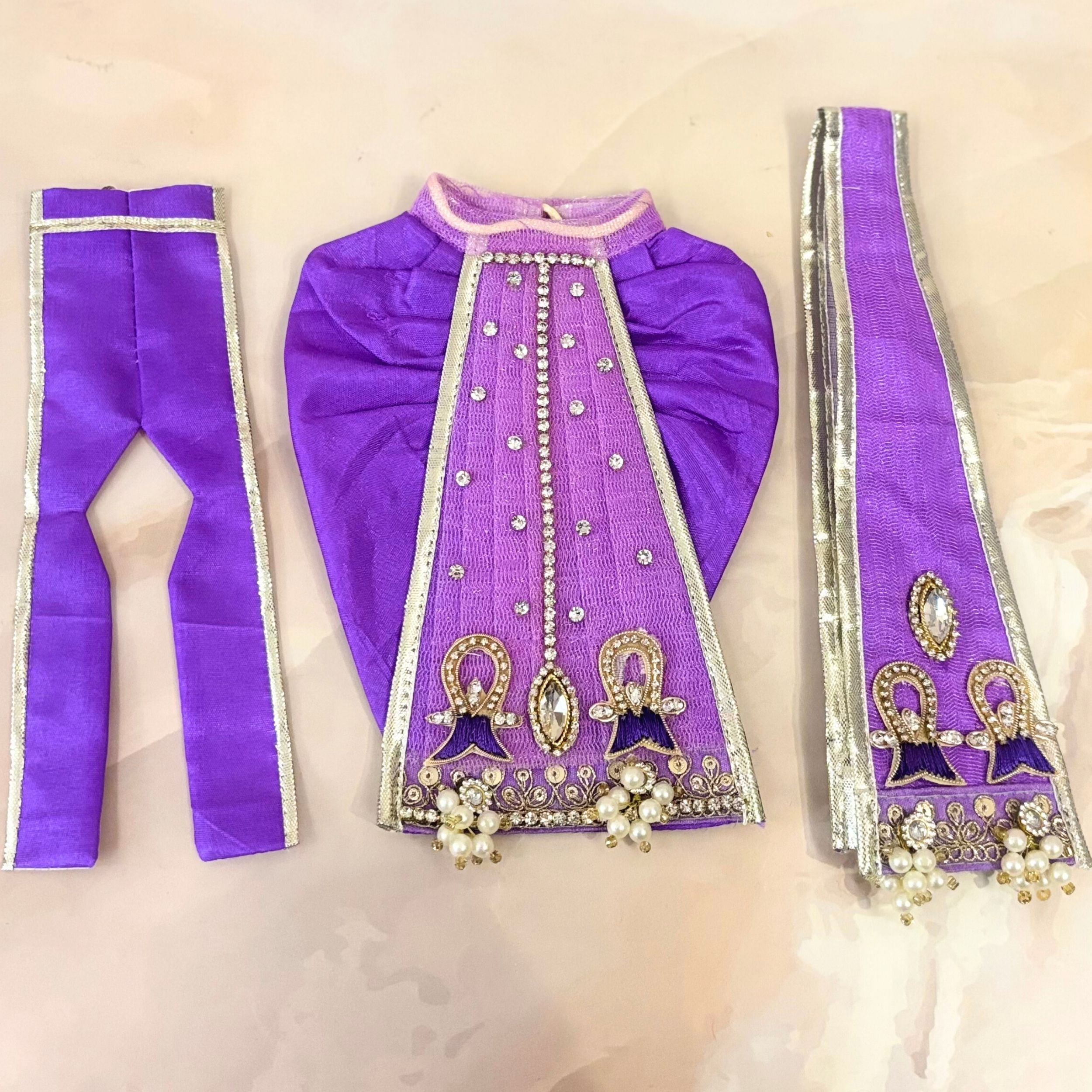 Handmade Designer Laddu Gopal Dress | Fancy Kanha Ji Poshak for Janmashtami | Bal Gopal & Krishna Ji Dress for Festivals