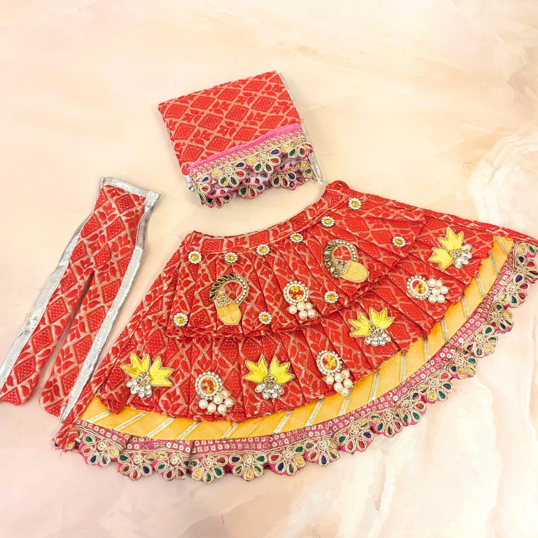 Handmade Designer Laddu Gopal Dress | Fancy Kanha Ji Poshak for Janmashtami | Bal Gopal & Krishna Ji Dress for Festivals