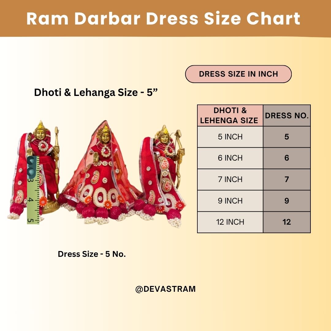 Handmade Rajnandana Ram Darbar Dress - Designer Laddu Gopal Dress, Kanha Ji Poshak, Bal Gopal Fancy Dress for Janmashtami Celebrations