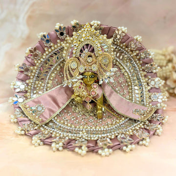 Handmade Luxe Raj Tilak Laddu Gopal Dress | Designer Kanha Ji Poshak for Janmashtami | Fancy Bal Gopal & Krishna Ji Dress