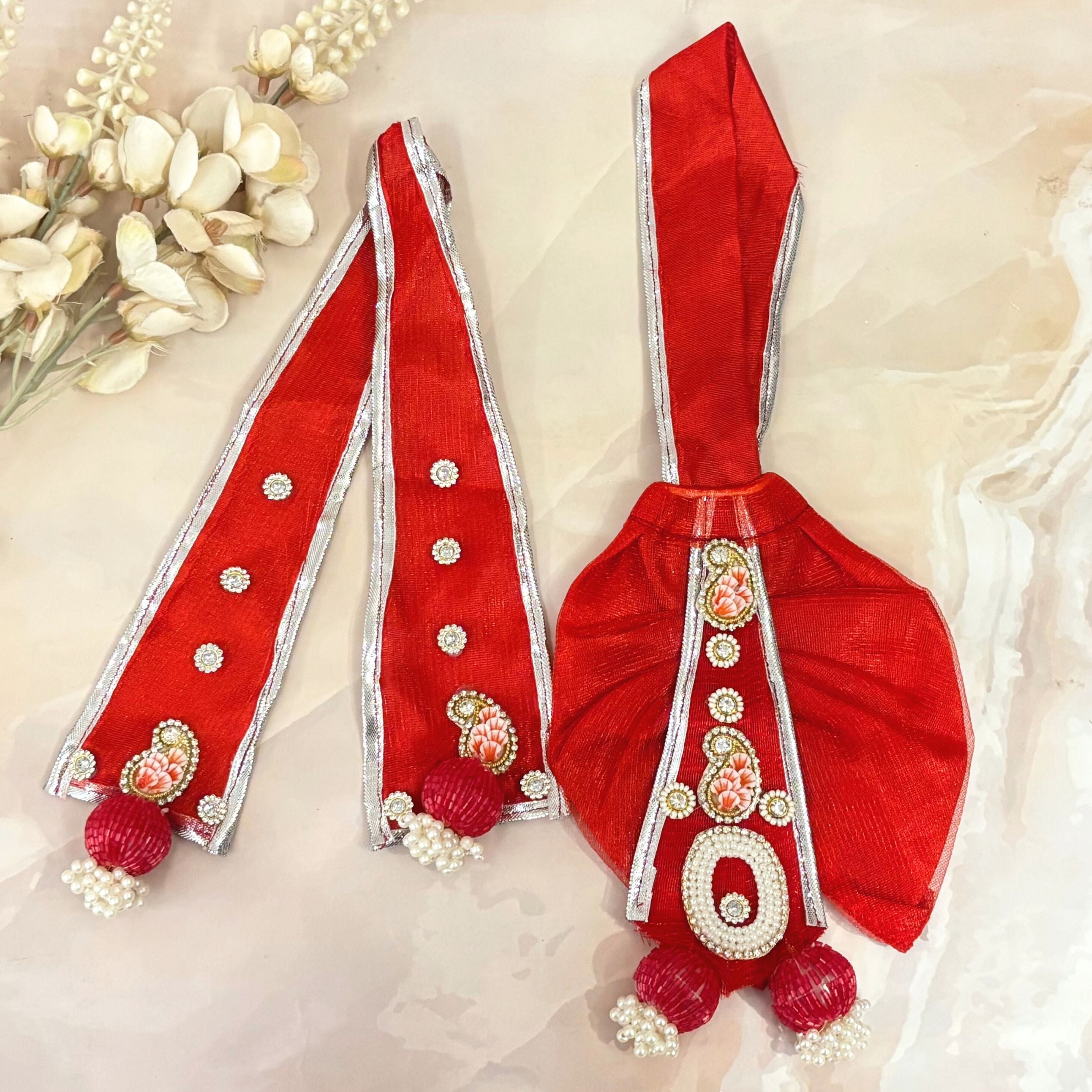 Handmade Rajnandana Ram Darbar Dress - Designer Laddu Gopal Dress, Kanha Ji Poshak, Bal Gopal Fancy Dress for Janmashtami Celebrations