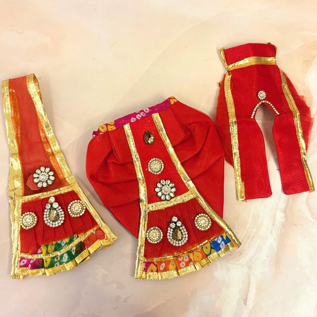 Handmade Designer Laddu Gopal Dress | Fancy Kanha Ji Poshak for Janmashtami | Bal Gopal & Krishna Ji Dress for Festivals
