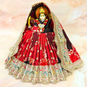 Handmade Kanakprabha Durga Maa Dress - Designer Laddu Gopal Dress, Fancy Kanha Ji Poshak for Janmashtami, Bal Gopal & Krishna Ji Dress