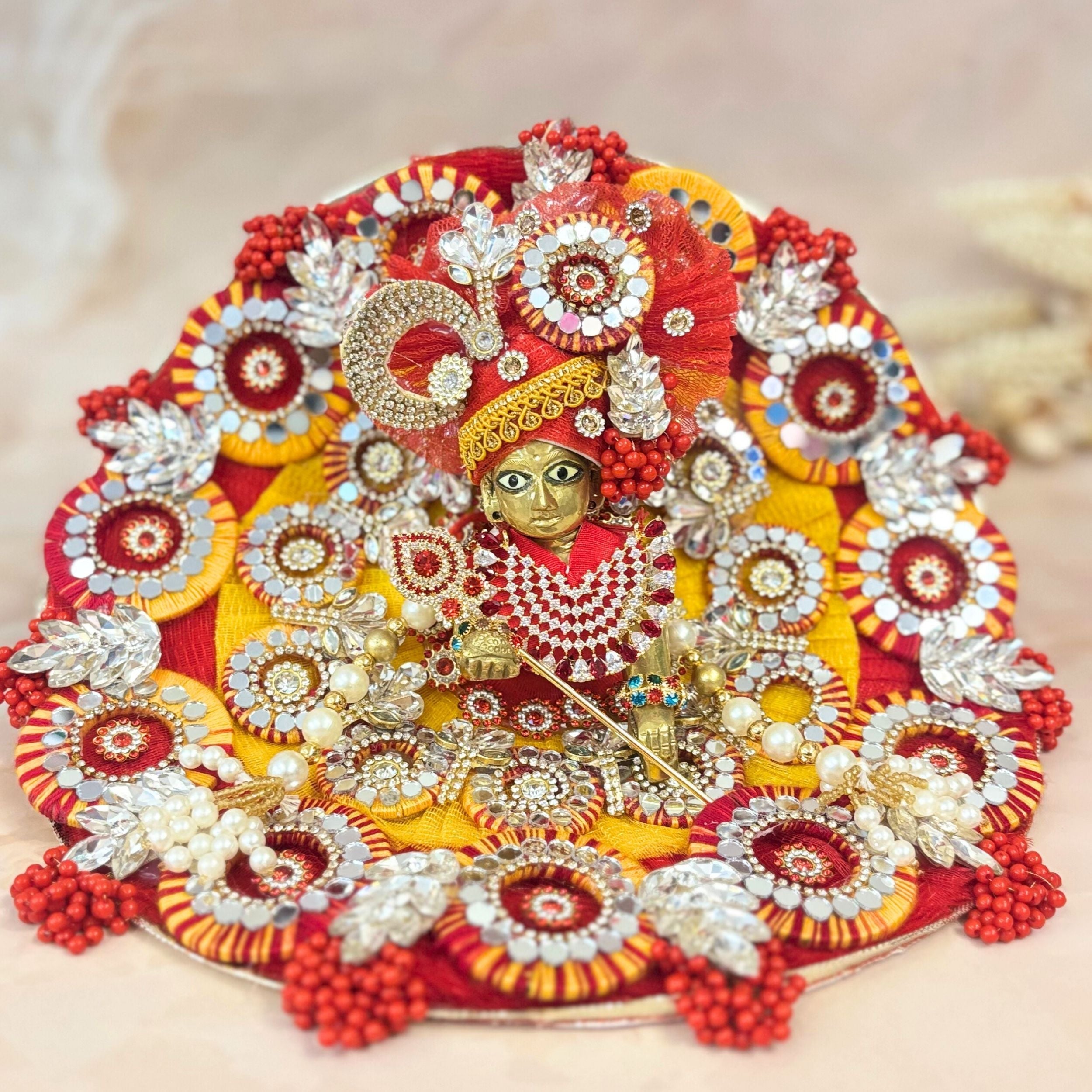 Handmade Designer Laddu Gopal Dress | Fancy Kanha Ji Poshak for Janmashtami | Bal Gopal & Krishna Ji Dress for Festivals