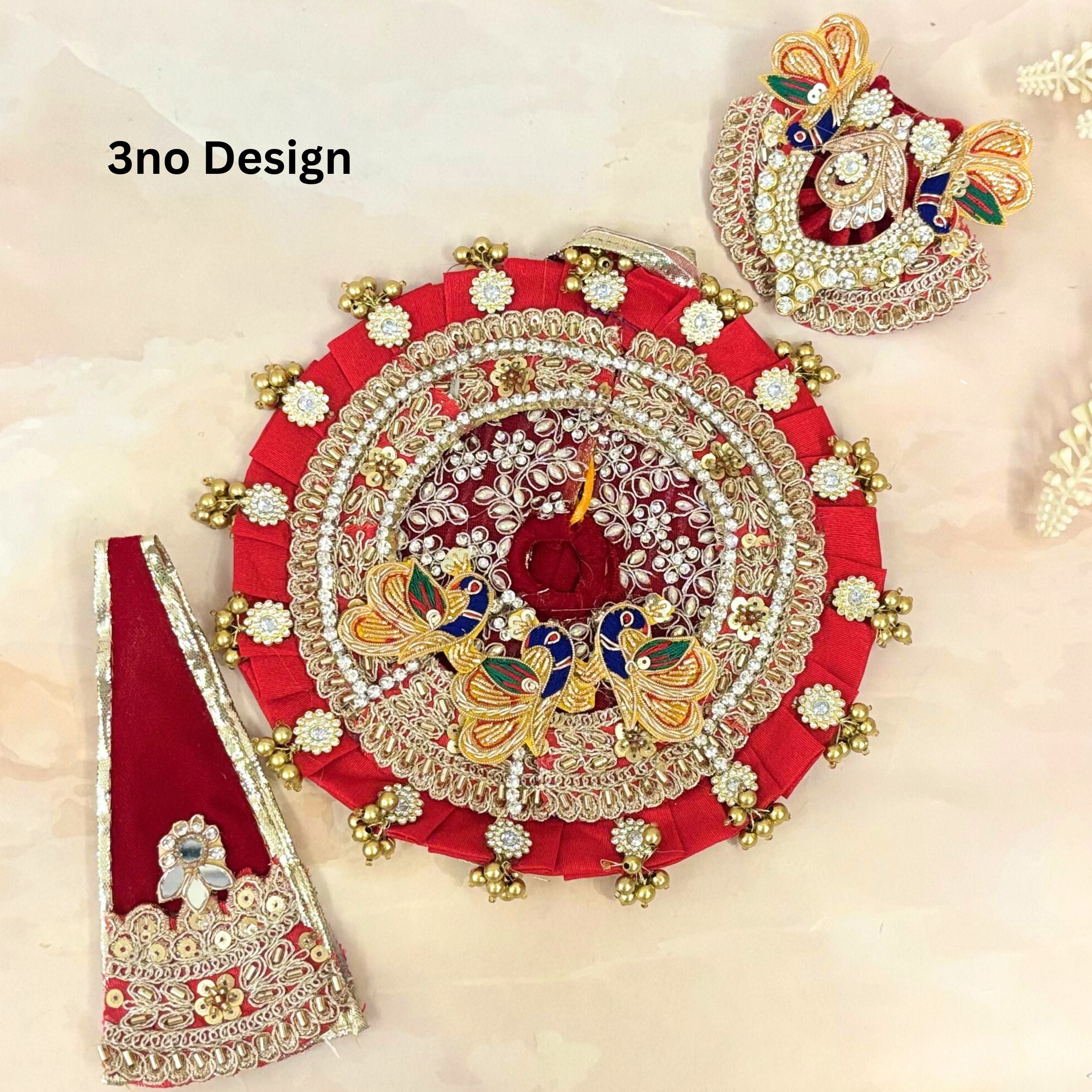Handmade Designer Laddu Gopal Dress | Fancy Kanha Ji Poshak for Janmashtami | Bal Gopal & Krishna Ji Dress for Festivals