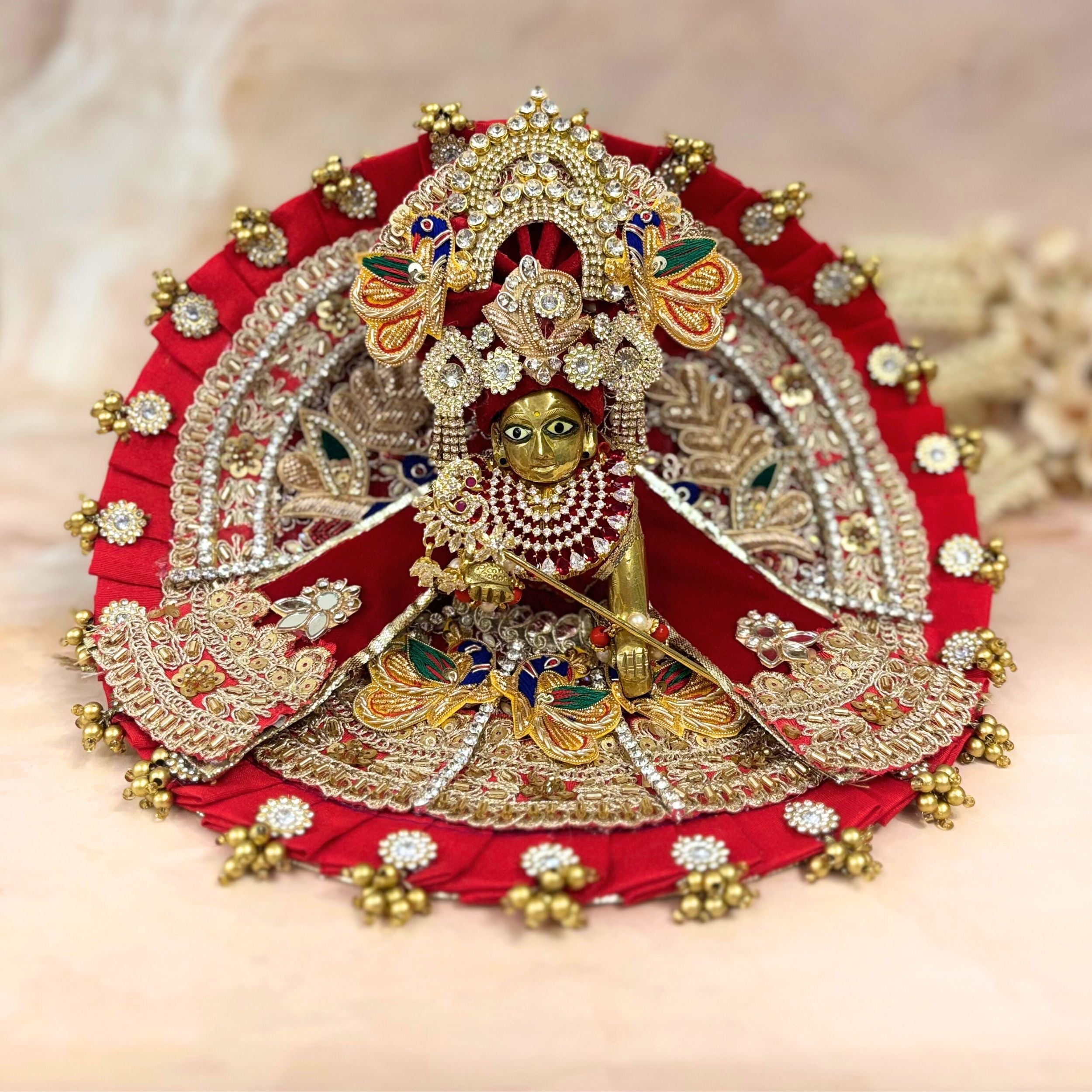 Handmade Designer Laddu Gopal Dress | Fancy Kanha Ji Poshak for Janmashtami | Bal Gopal & Krishna Ji Dress for Festivals