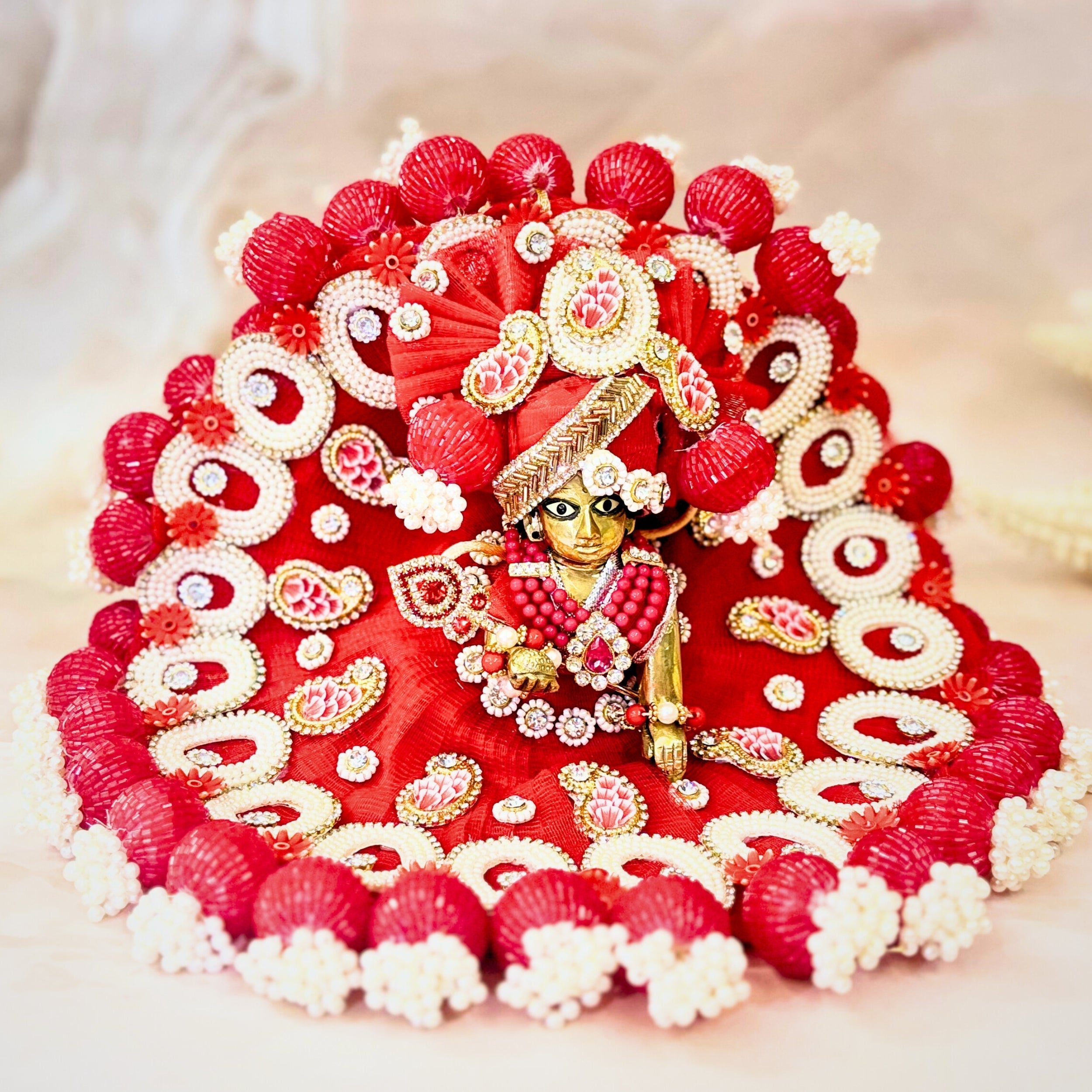 Handmade Designer Laddu Gopal Dress | Fancy Kanha Ji Poshak for Janmashtami | Bal Gopal & Krishna Ji Dress for Festivals