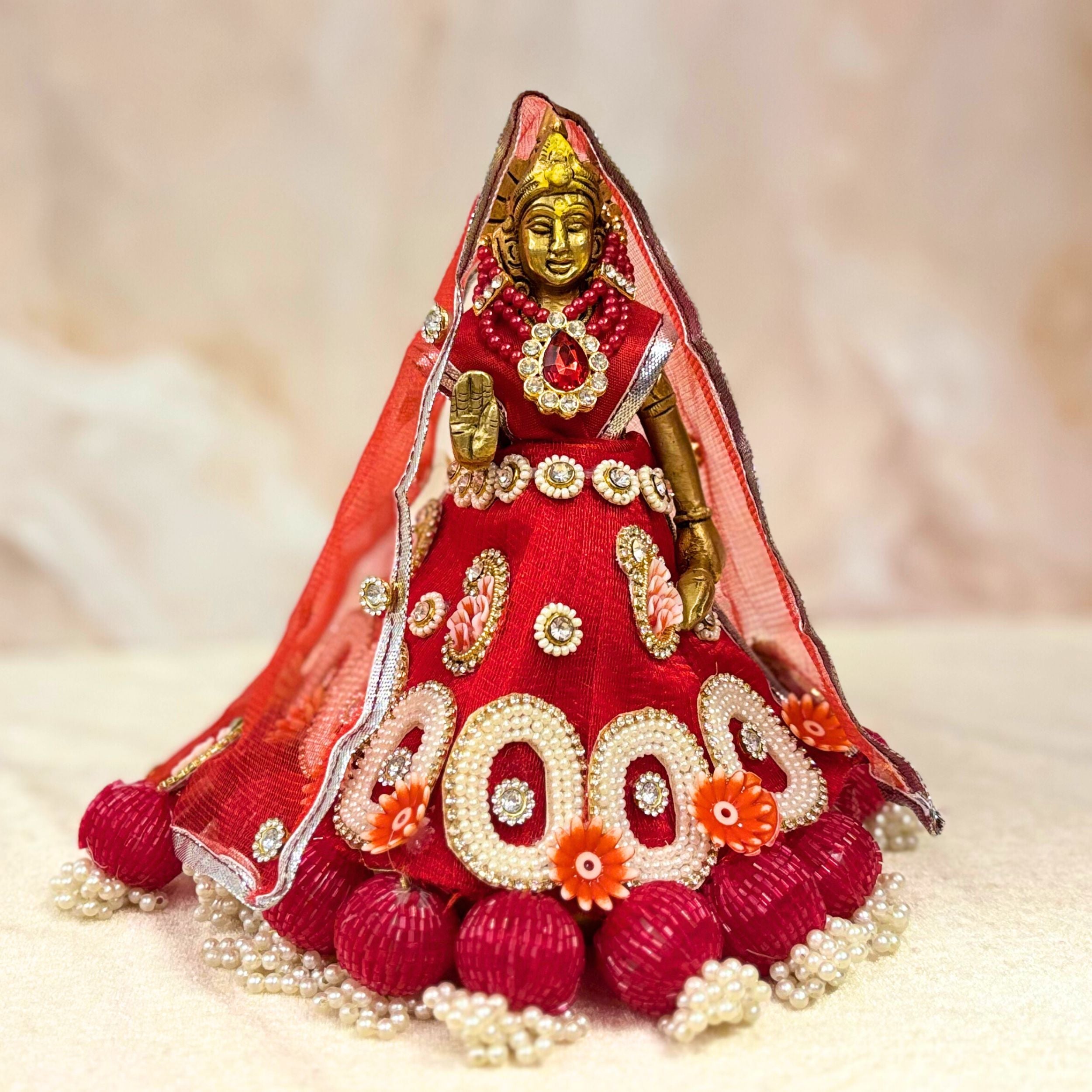 Handmade Rajnandana Ram Darbar Dress - Designer Laddu Gopal Dress, Kanha Ji Poshak, Bal Gopal Fancy Dress for Janmashtami Celebrations
