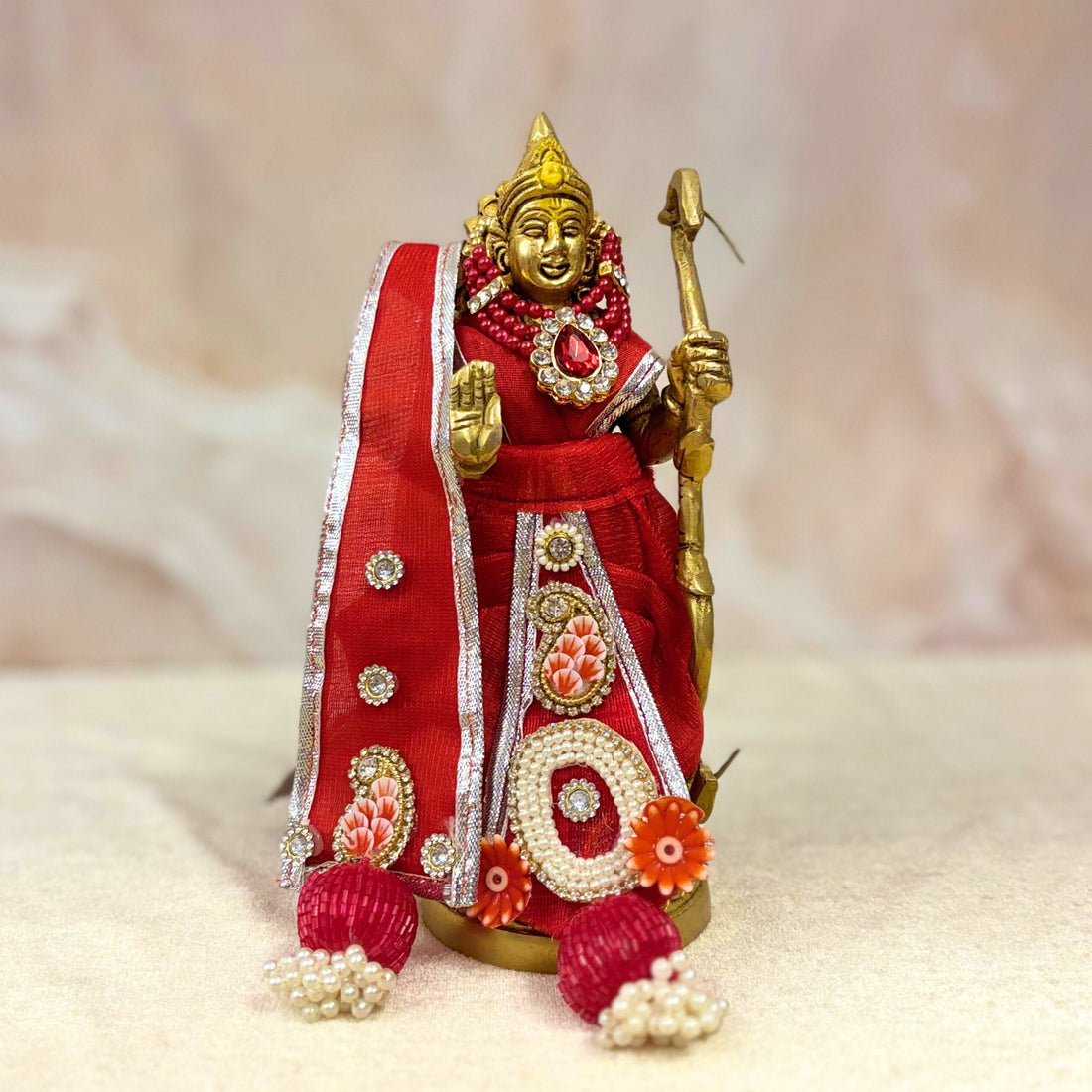 Handmade Rajnandana Ram Darbar Dress - Designer Laddu Gopal Dress, Kanha Ji Poshak, Bal Gopal Fancy Dress for Janmashtami Celebrations