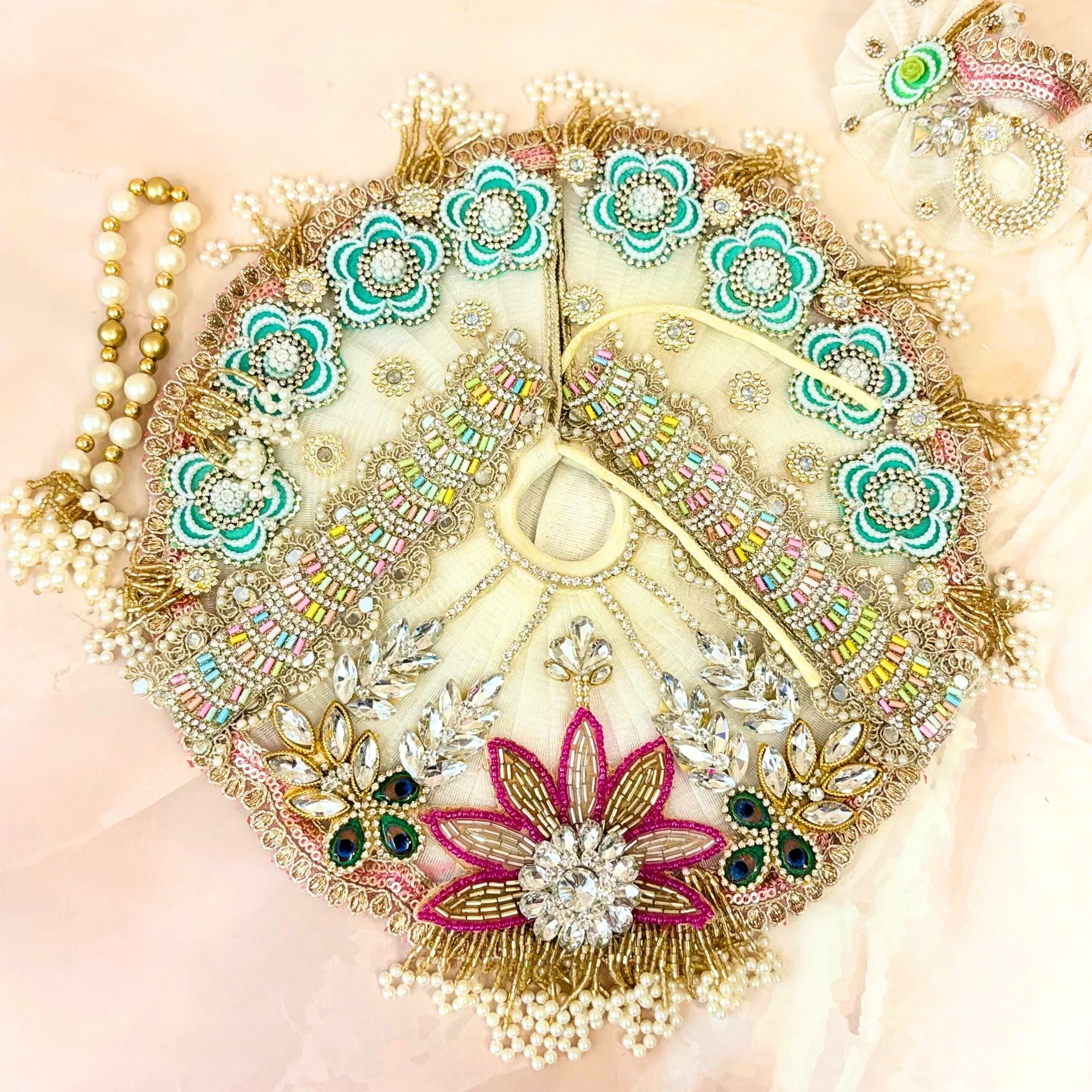 Handmade Designer Laddu Gopal Dress | Fancy Kanha Ji Poshak for Janmashtami | Bal Gopal & Krishna Ji Dress | Festive Attire for Celebrations
