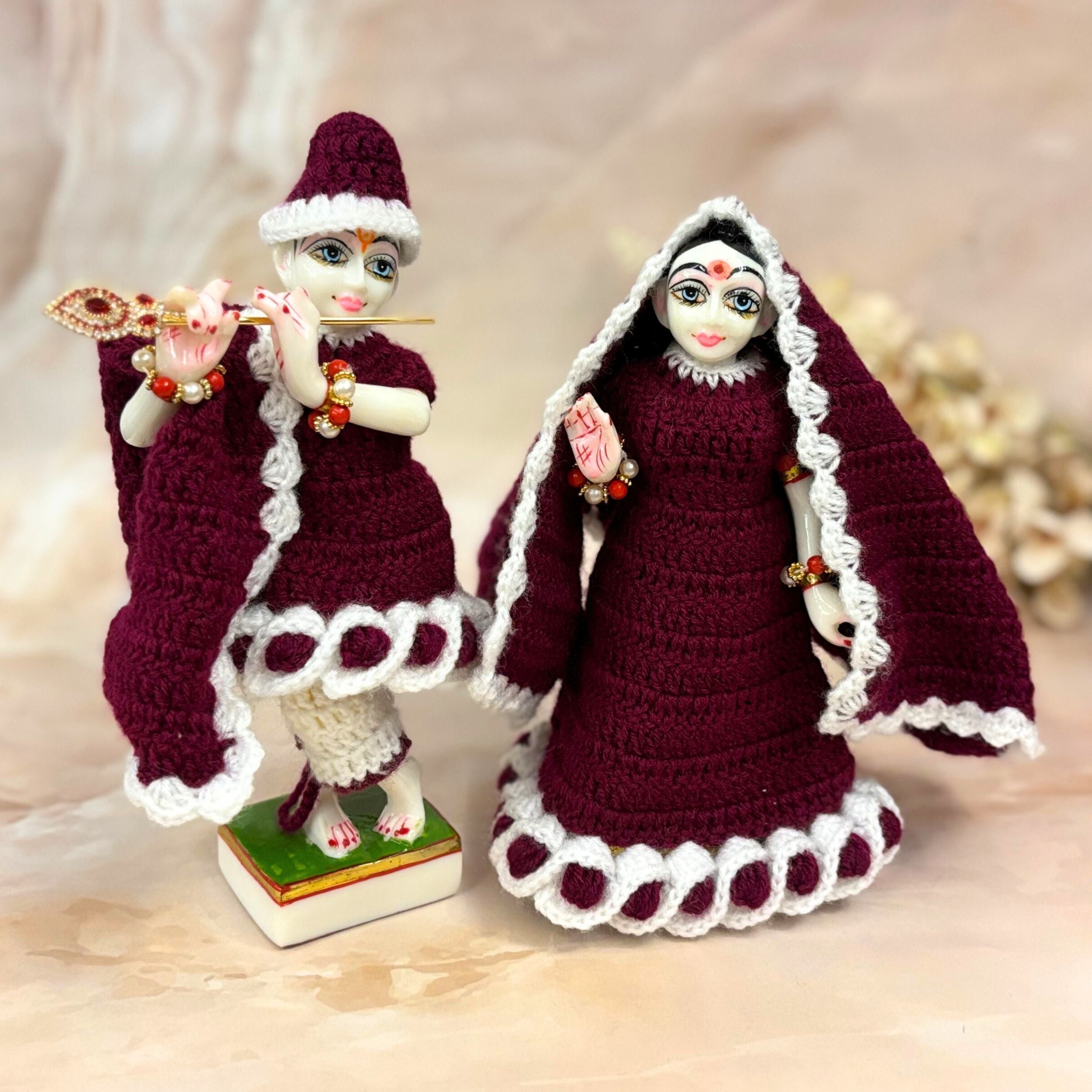 Handmade Deepraaj Designer Woollen Laddu Gopal Dress | Fancy Kanha Ji Poshak for Janmashtami | Bal Gopal & Krishna Ji Dress
