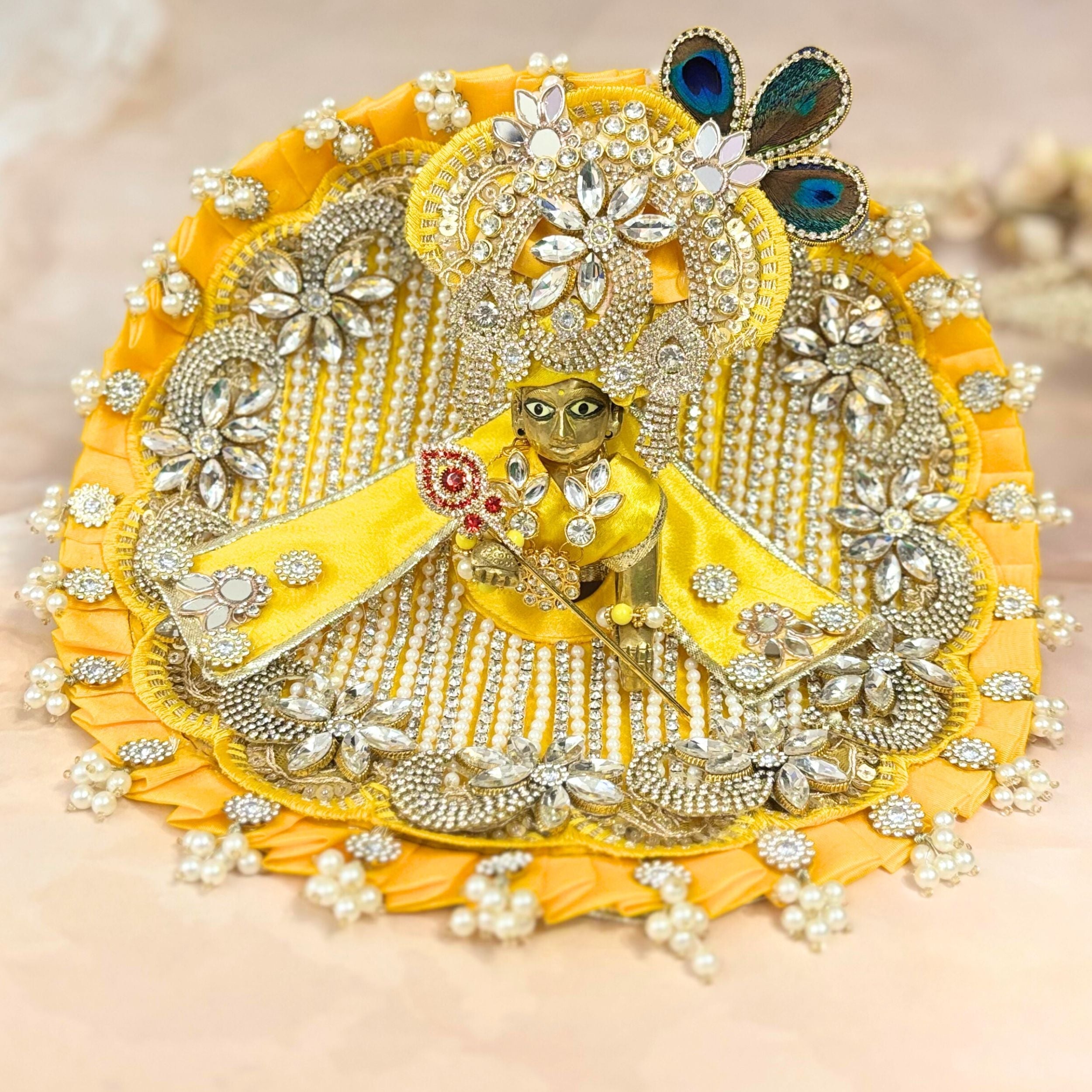 Handmade Designer Laddu Gopal Dress | Fancy Kanha Ji Poshak for Janmashtami | Bal Gopal & Krishna Ji Dress | Festive Outfit for Celebrations